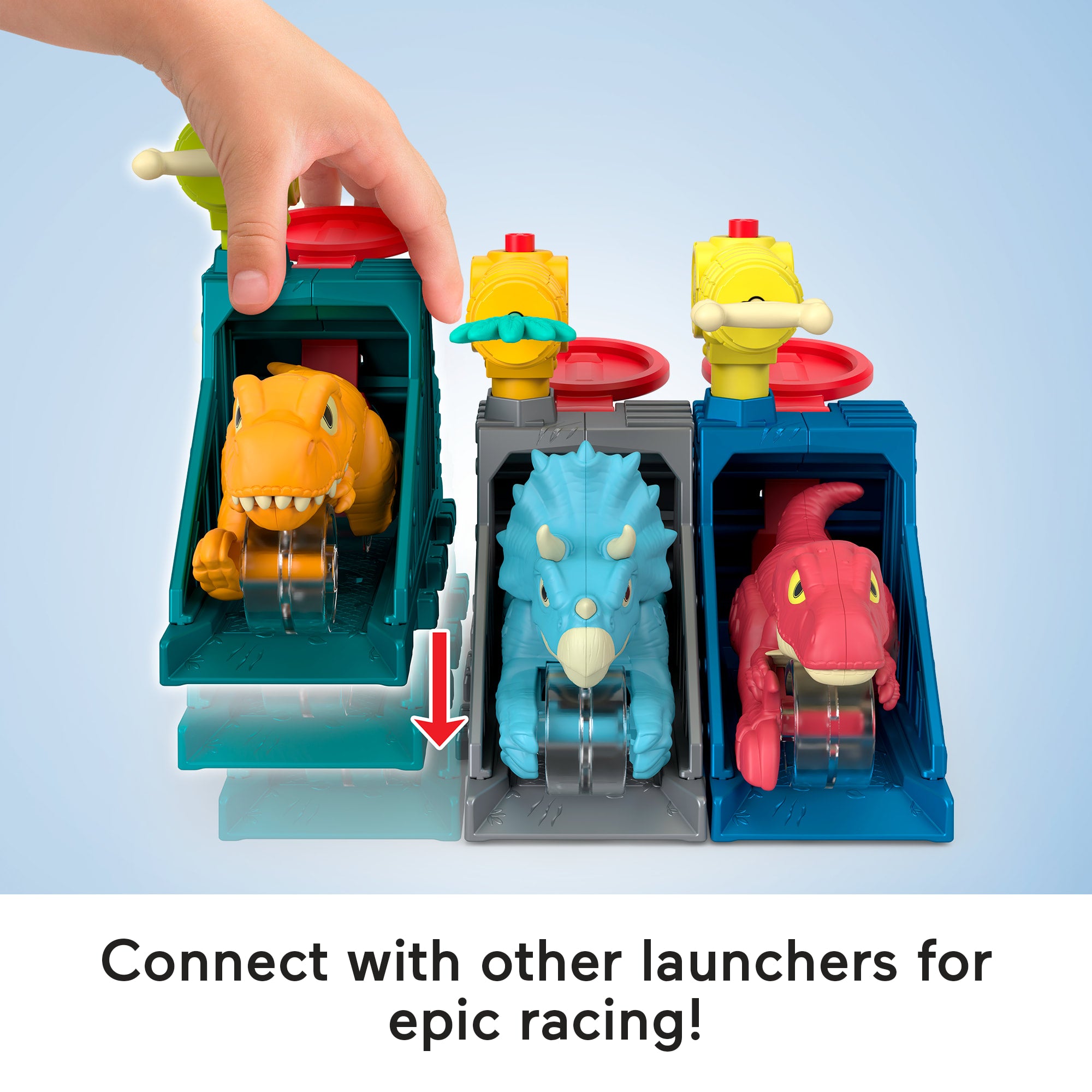 Imaginext Jurassic World Launcher Set With Chomping Toy Raptor & 2 Accessories - Image 4
