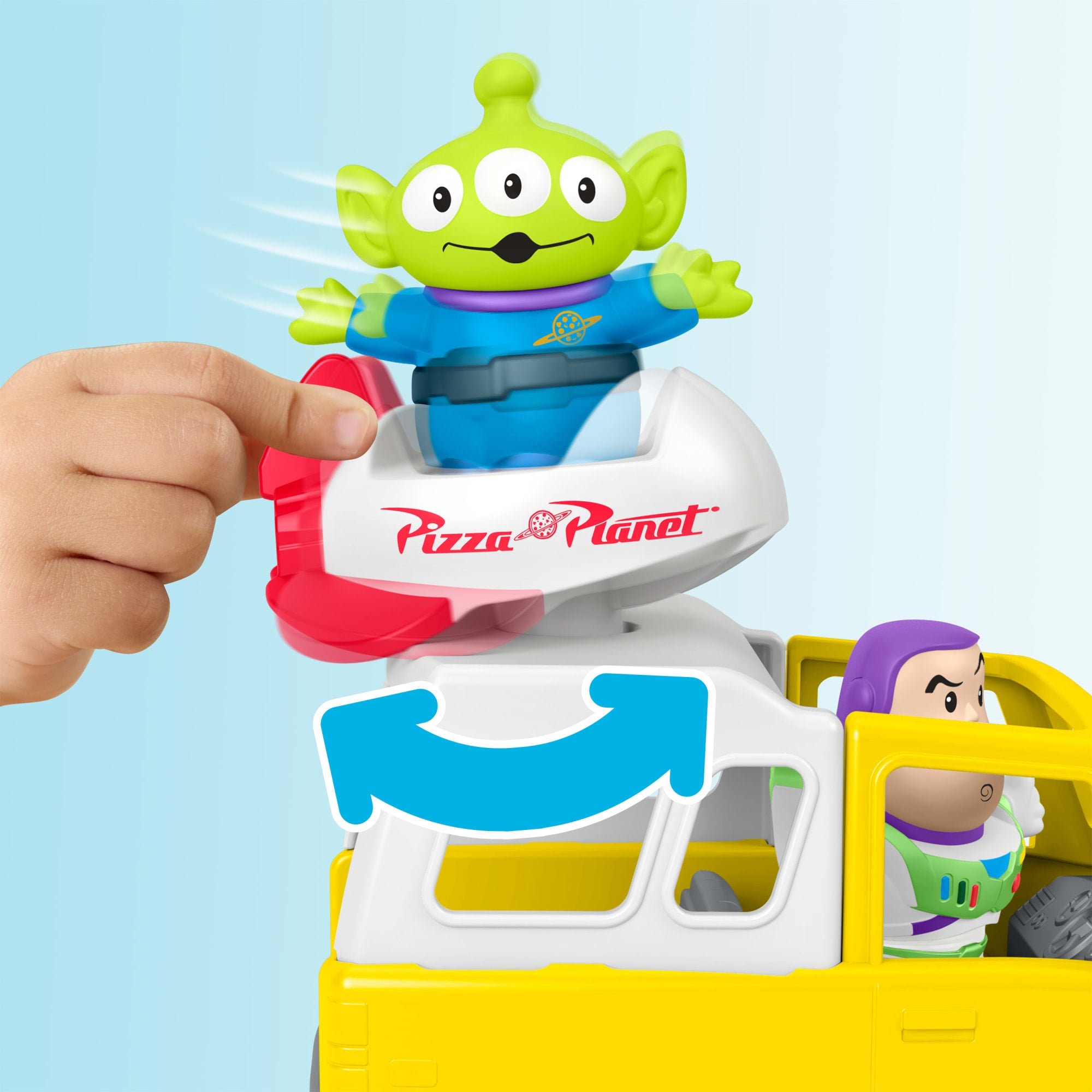 Fisher-Price-Little People Disney · Pixar Toy Story-Camion Pizza - Image 3