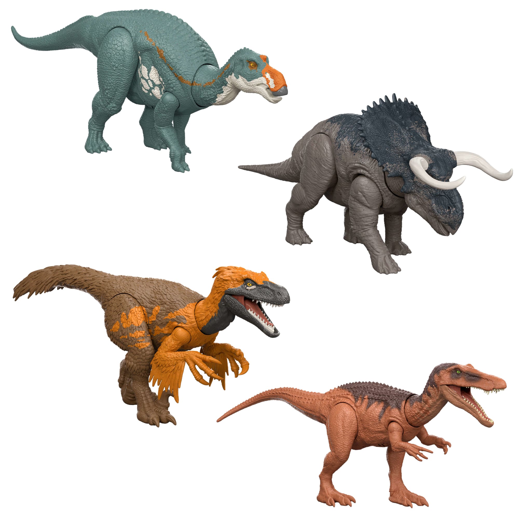 Jurassic World Wild Roar Dinosaur Figures With Attack Action. Light And Sound. Digital Scan Code