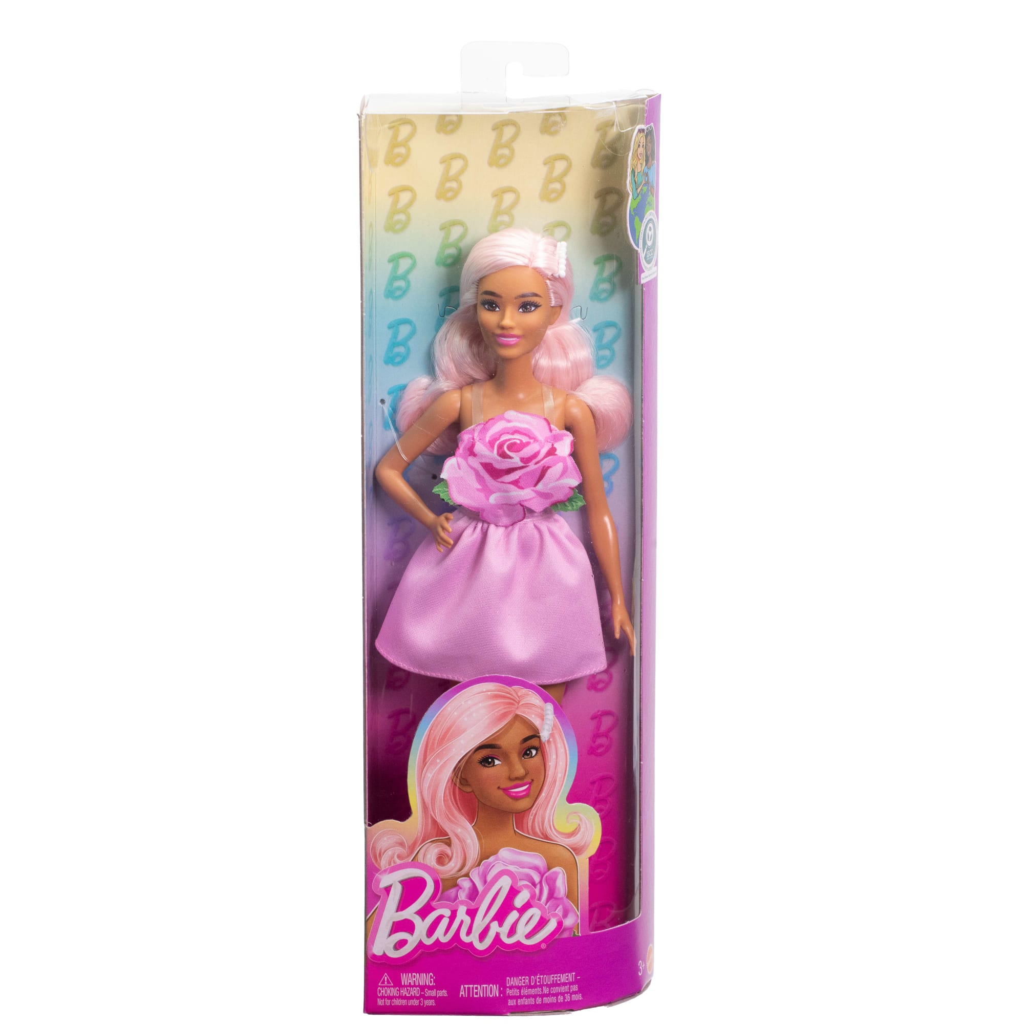 Barbie® Poupée Barbie Fashionistas Robe Sans Bretelle Rose - Image 6