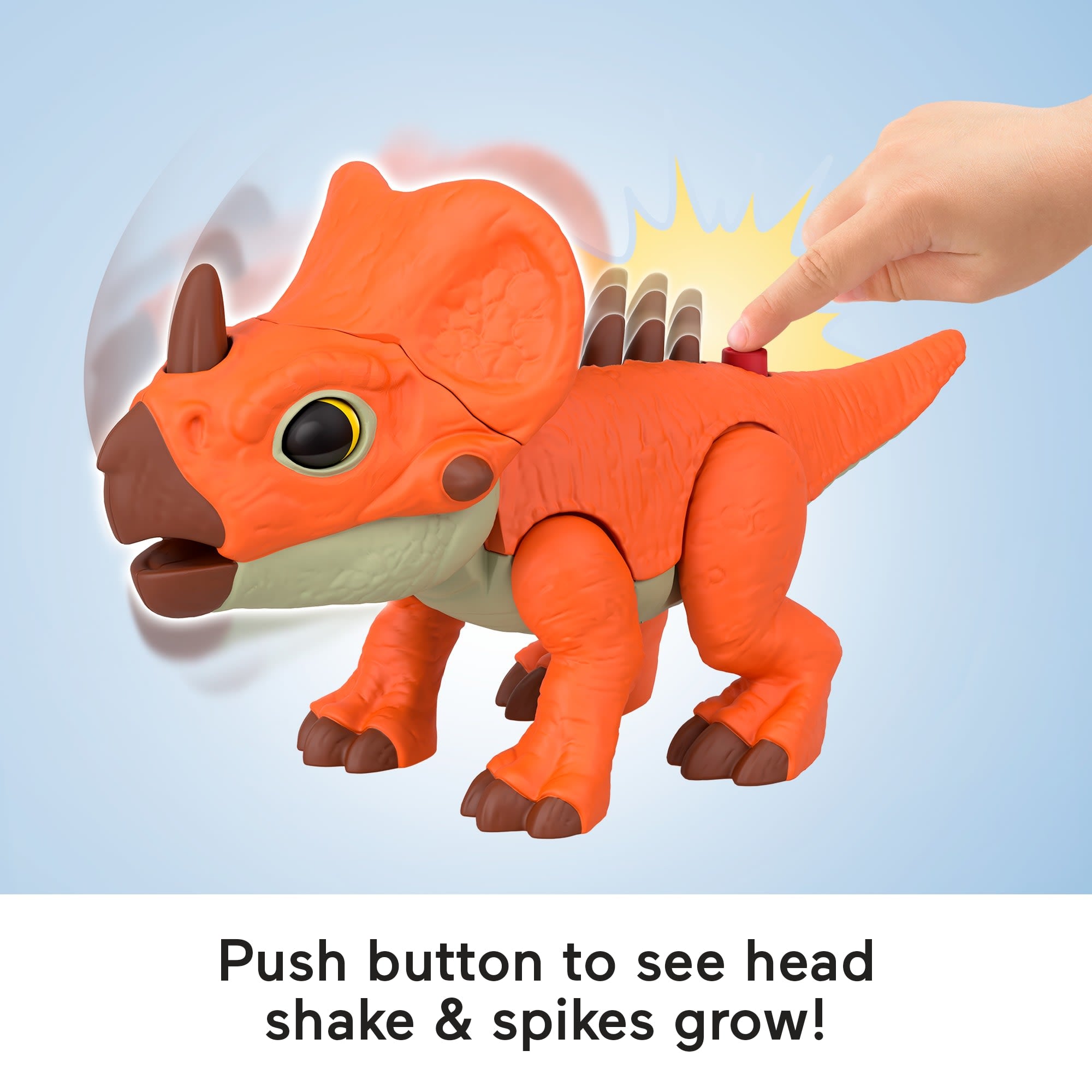 Fisher-Price Imaginext Jurassic World Rebirth Aquilops Dinosaur Action Figure With Motion - Image 3
