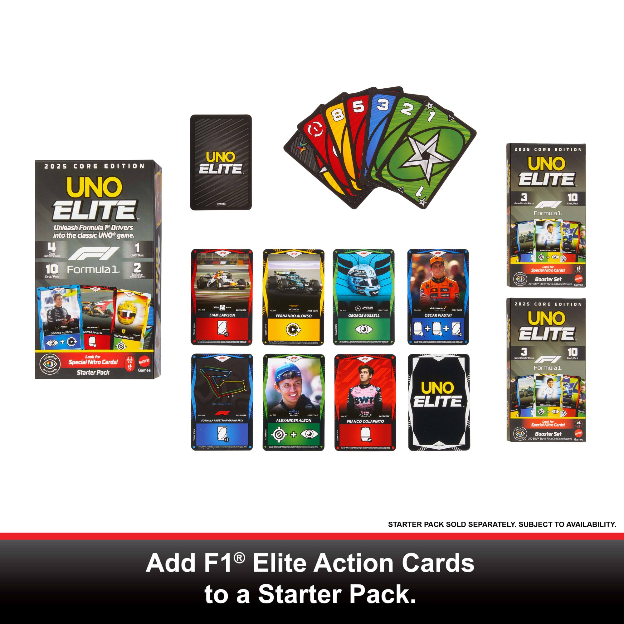 UNO Elite Formula 1 2025 Core Edition Booster Set 2 Pack - Image 3