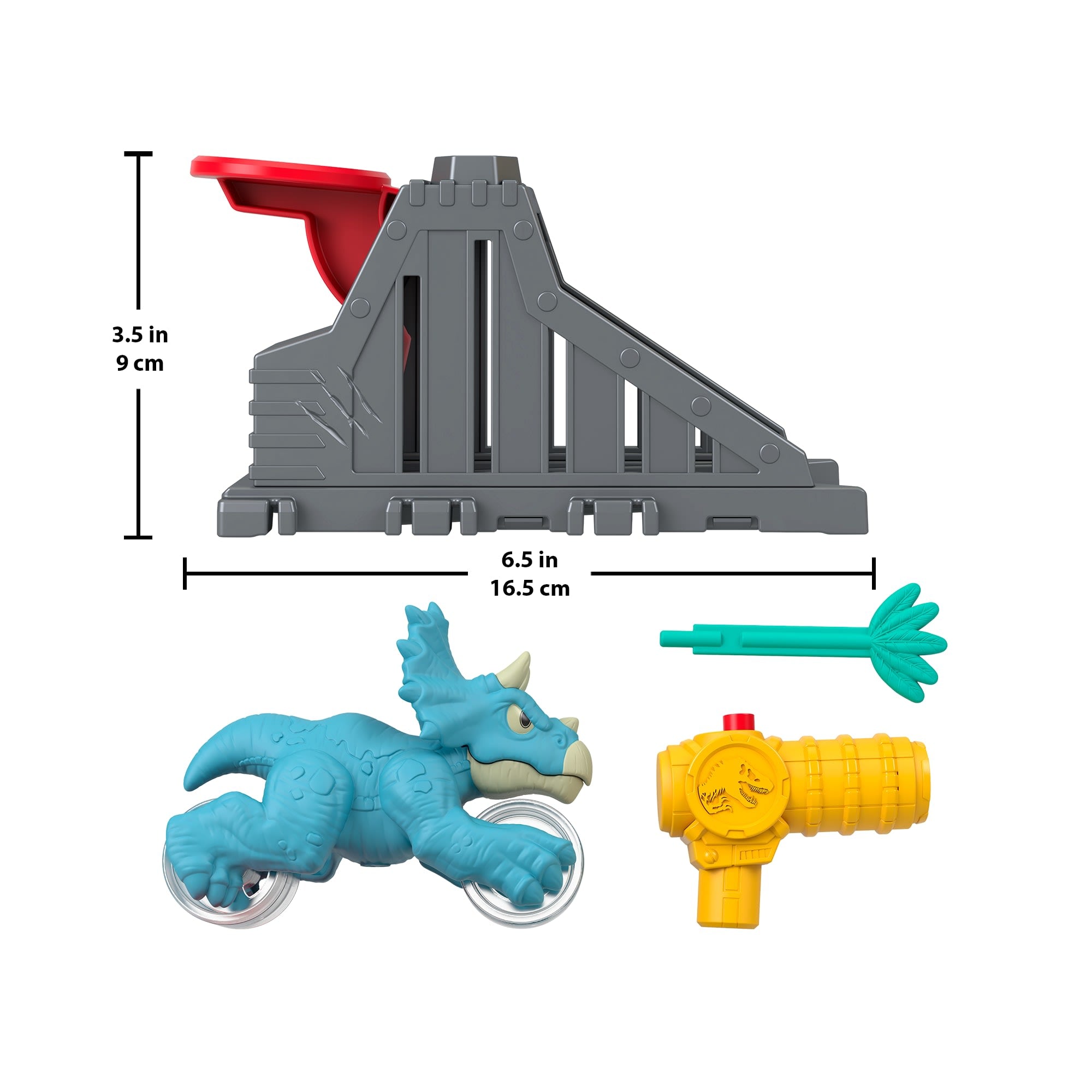 Imaginext Jurassic World Launcher Set With Chomping Toy Triceratops & 2 Accessories - Image 6