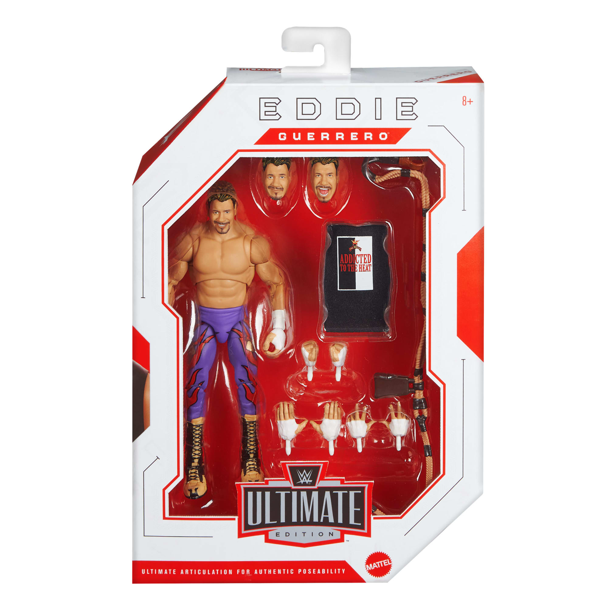 WWE Ultimate Edition Eddie Guerrero Action Figure & Accessories Set. 6-Inch Collectible Superstar - Image 6
