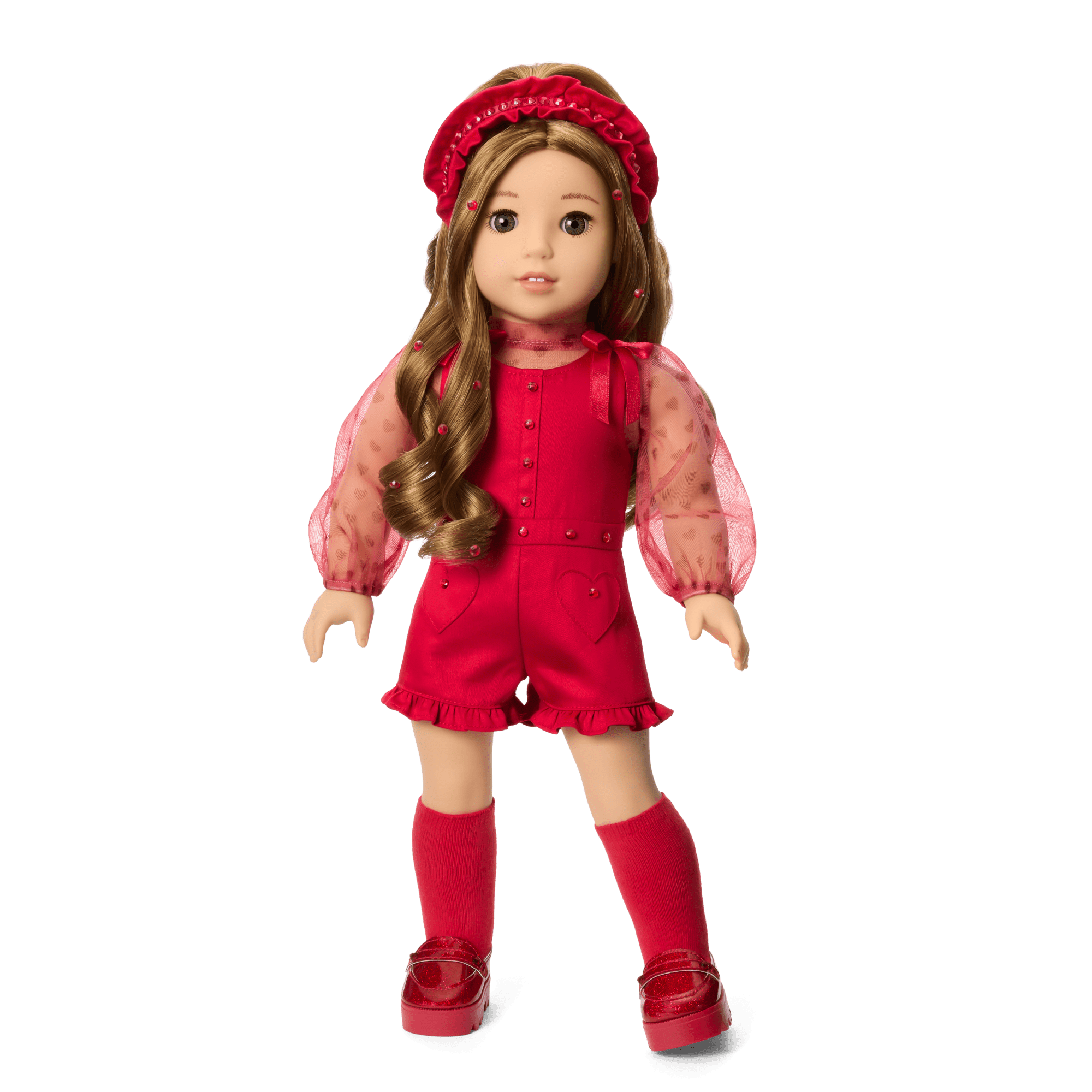 January Garnet Glam Outfit for 18-inch Dolls - Image 2