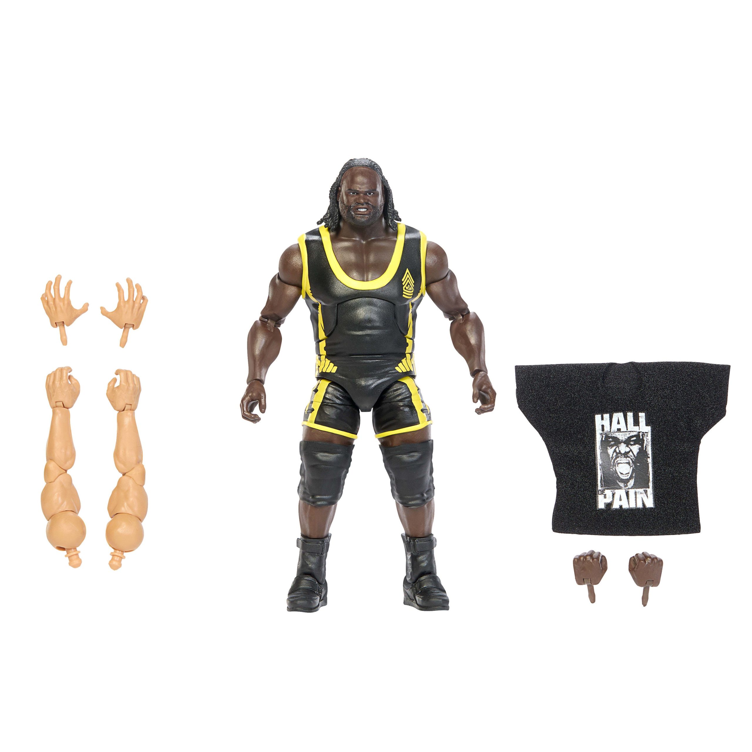 WWE Elite Legends Mark Henry Action Figure & Accessories. Series 32 6-inch Set
