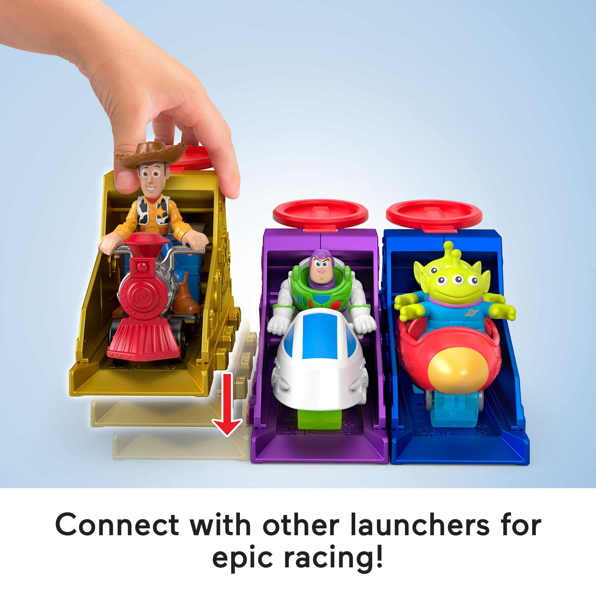 Imaginext Launcher Set With Woody Figure. Inspired By Disney And Pixar Toy Story - Image 2