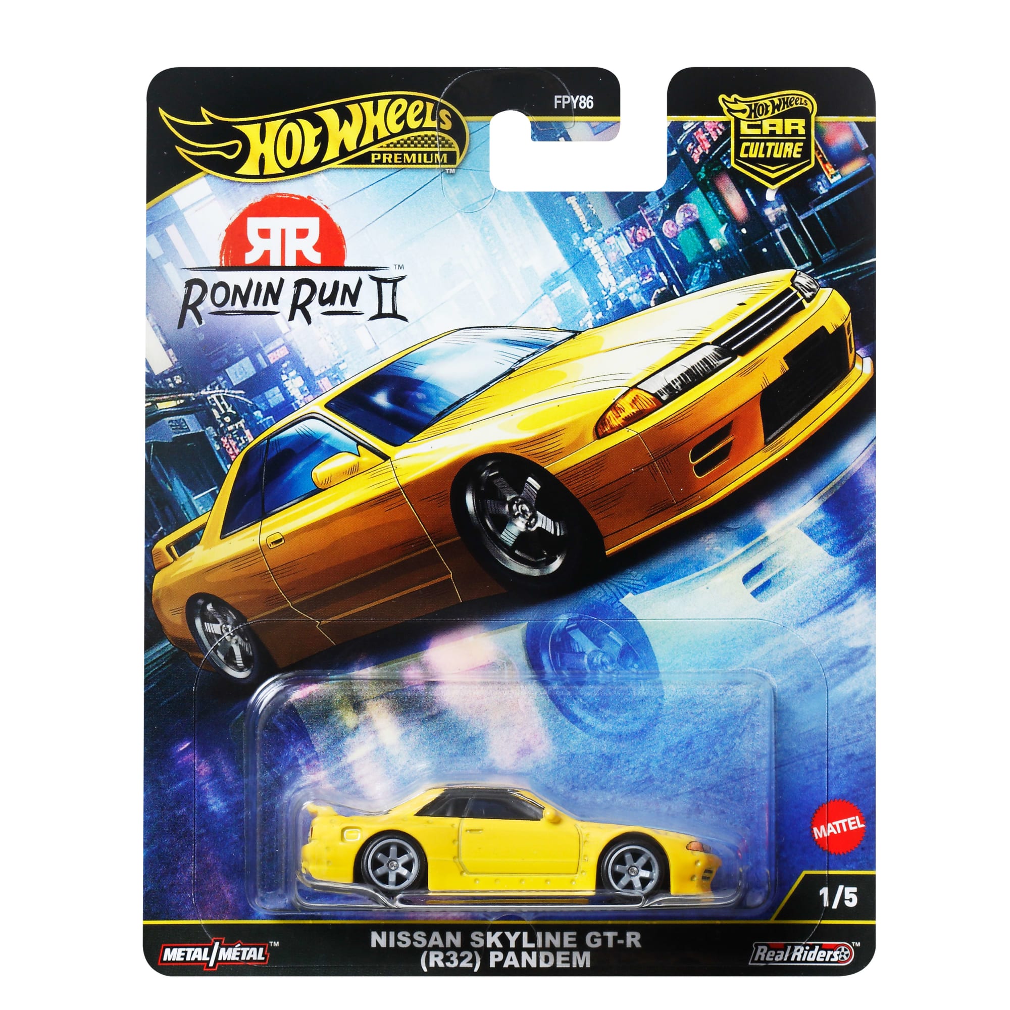 Hot Wheels Premium Car Culture Ronin Run II Nissan Skyline GT-R R32 Pandem - Image 7