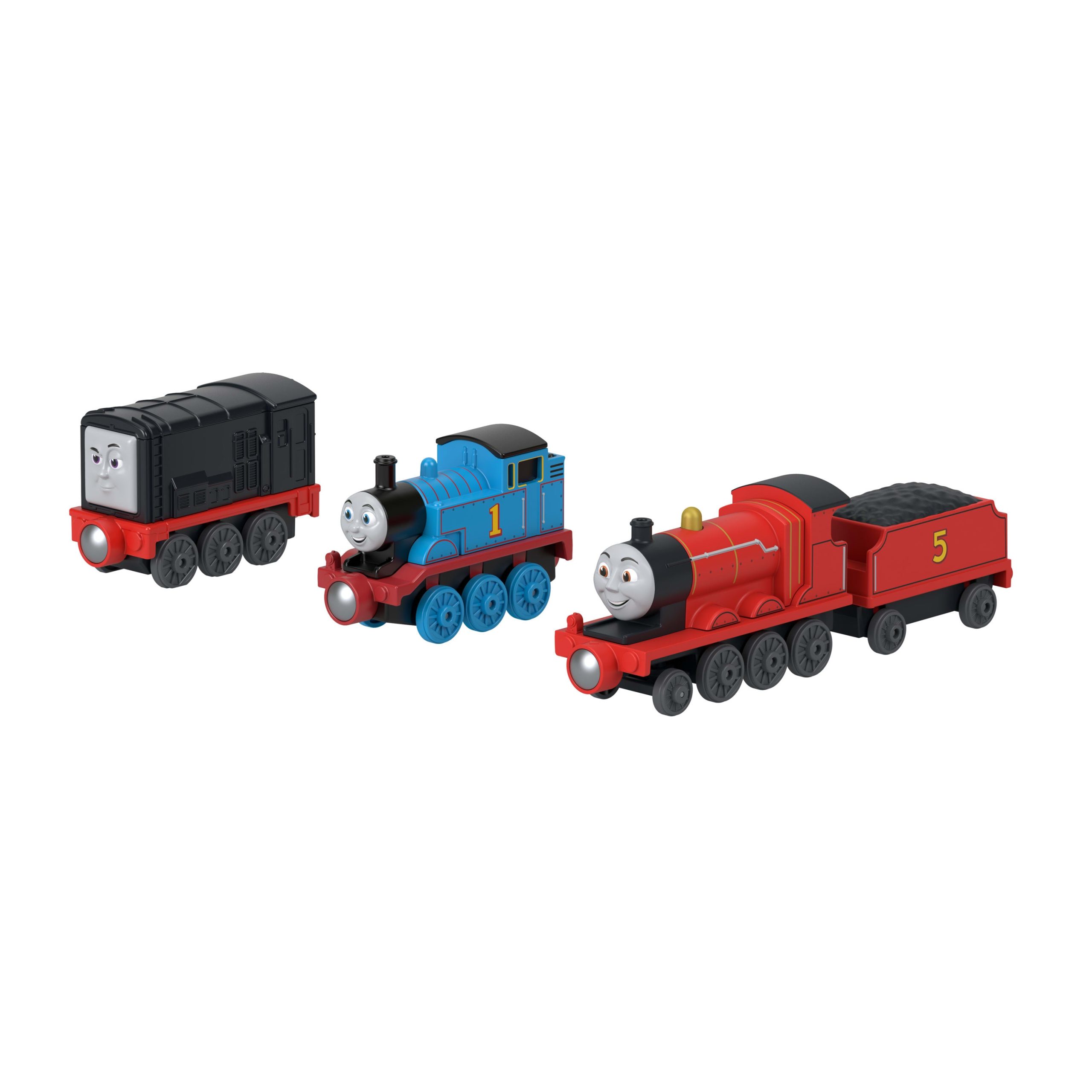 Thomas & Friends By Fisher-Price Die-Cast Toy Train Multipack With Thomas. Diesel & James Engines