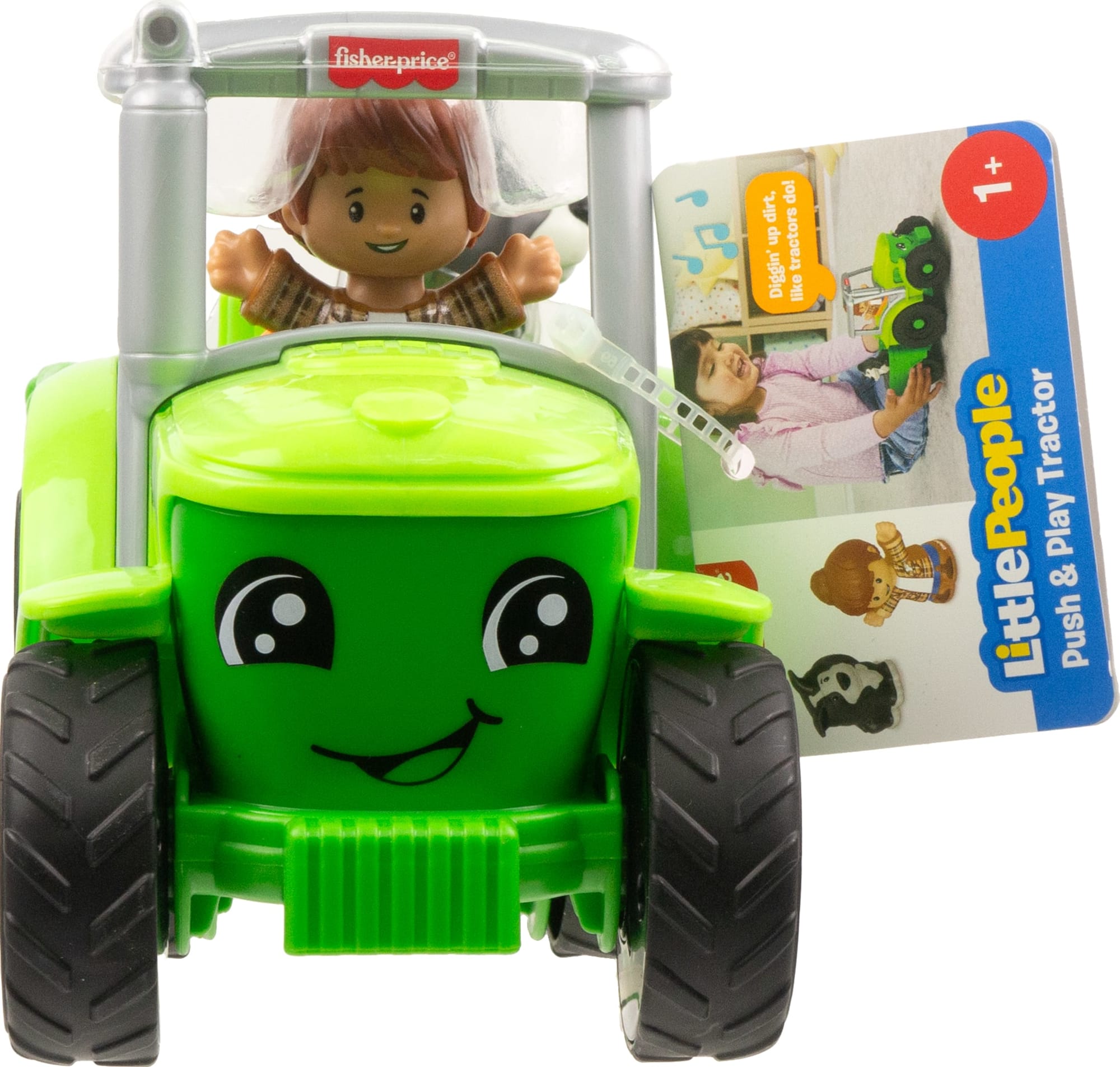 Fisher-Price Little People Tracteur à Pousser. Multilingue - Image 6