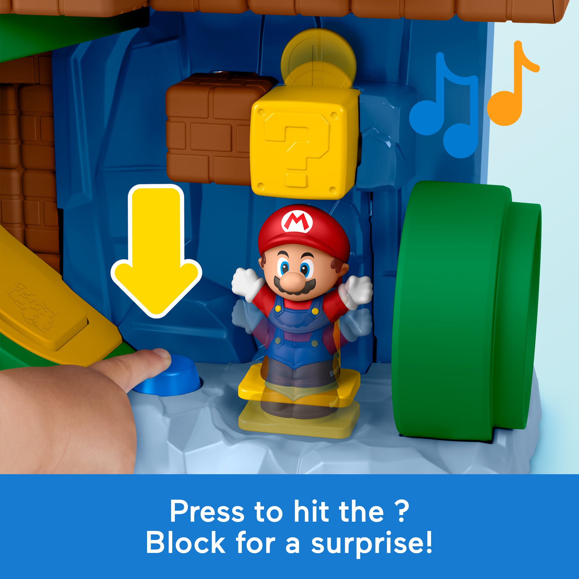 Fisher-Price Little People My Mario Adventure Playset. Musical Toddler Toy With 2 Figures - Image 4