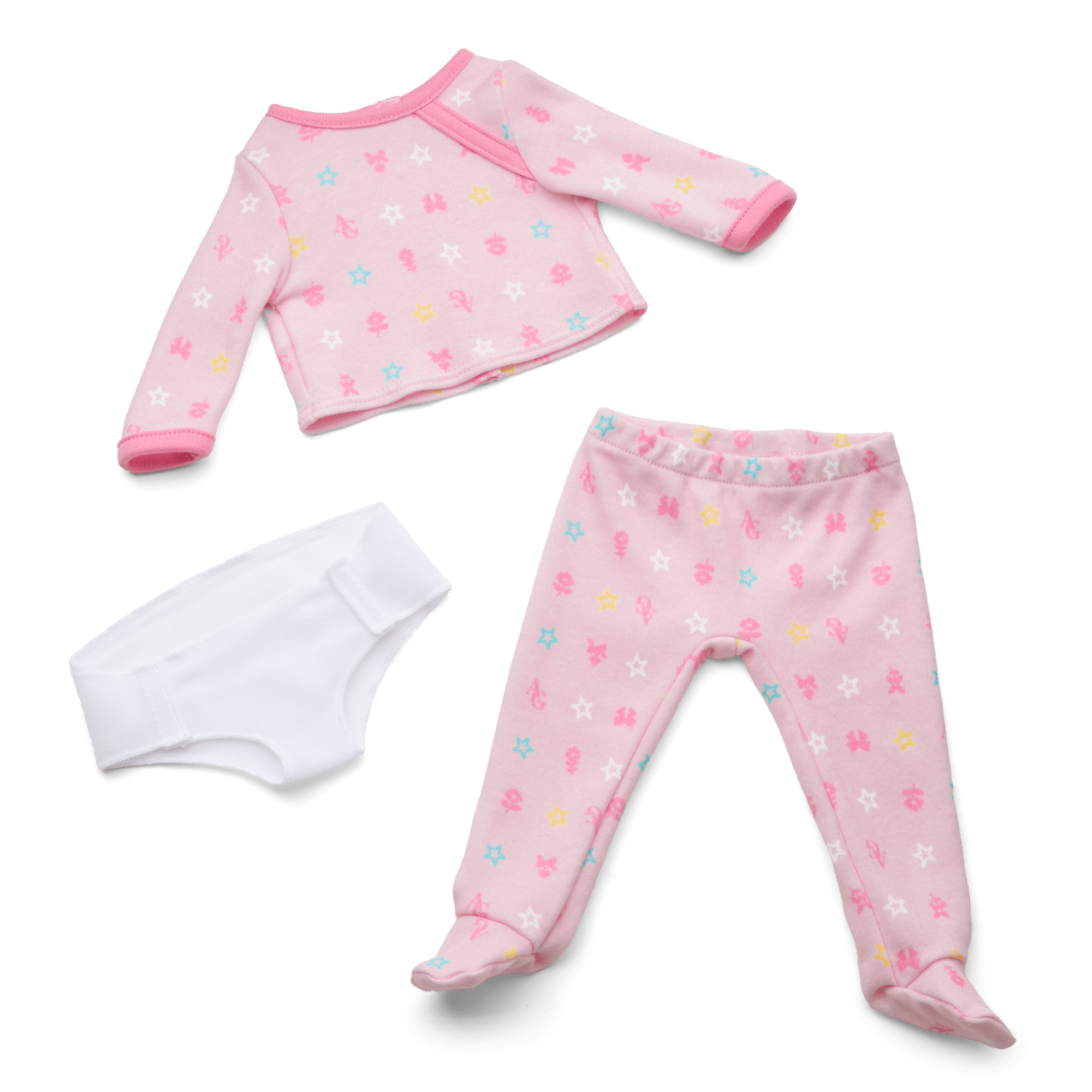 Bitty Baby® Doll #1 with black hair in Pastel Pink - Image 2