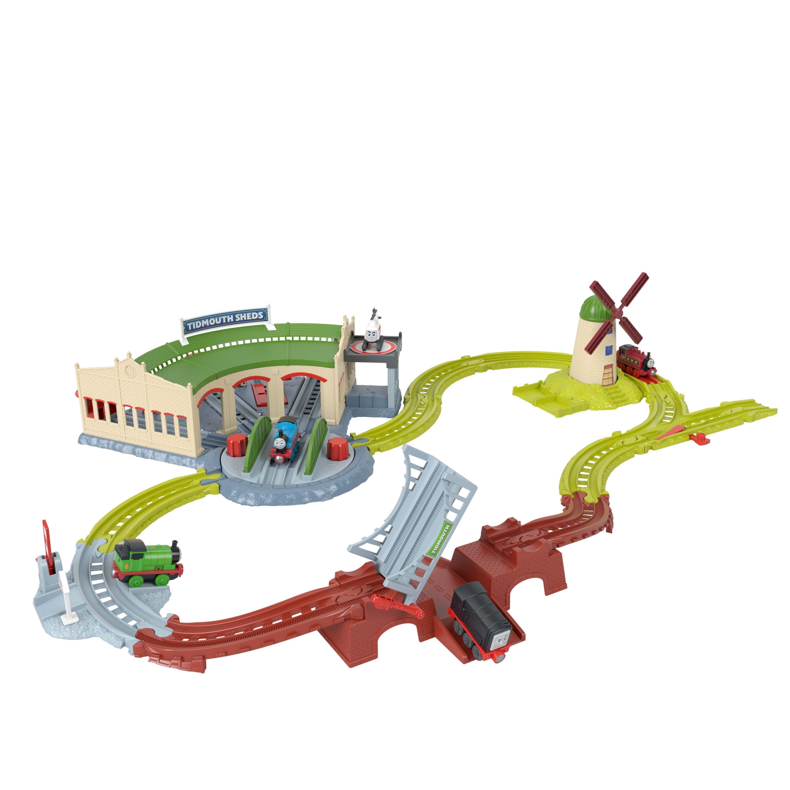 Thomas e Seus Amigos Pista de Brinquedo Pista Galpões De Tidmouth - Image 2