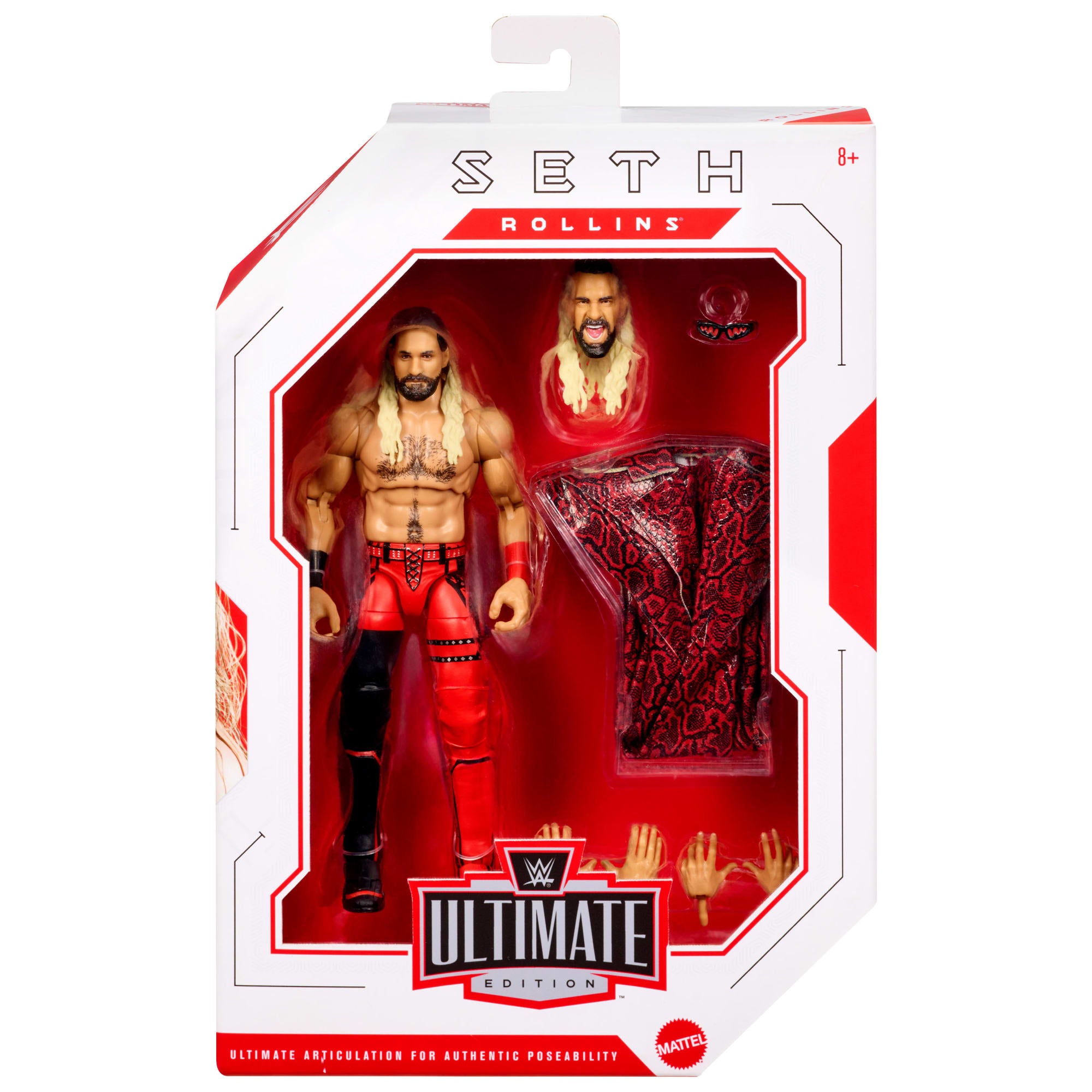 WWE Ultimate Edition Seth Rollins Action Figure & Accessories Set. Greatest Hits 6-Inch Collectible - Image 2