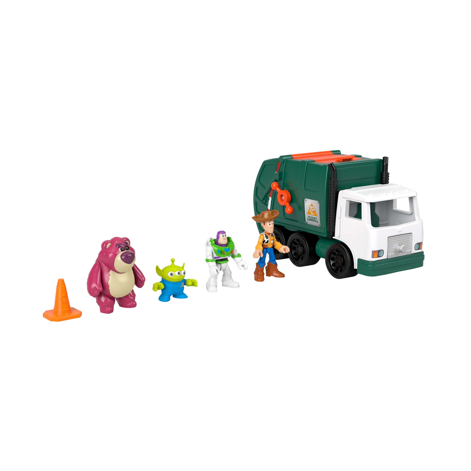 Fisher Price-Disney Pixar Toy Story Camion-Poubelle Avec 4 Figurines