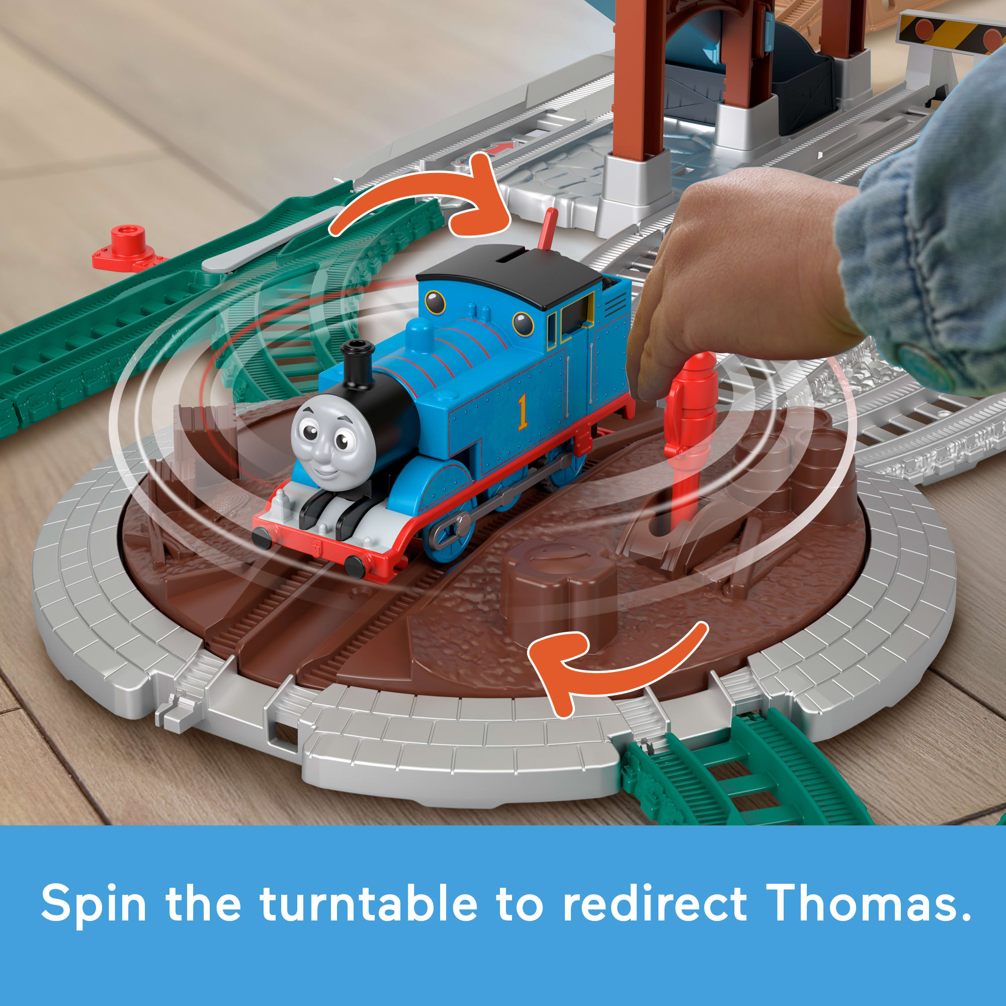 Thomas & Friends Load & Launch Barrel Delivery Set By Fisher-Price & Classic Motorized Toy Train - Image 4