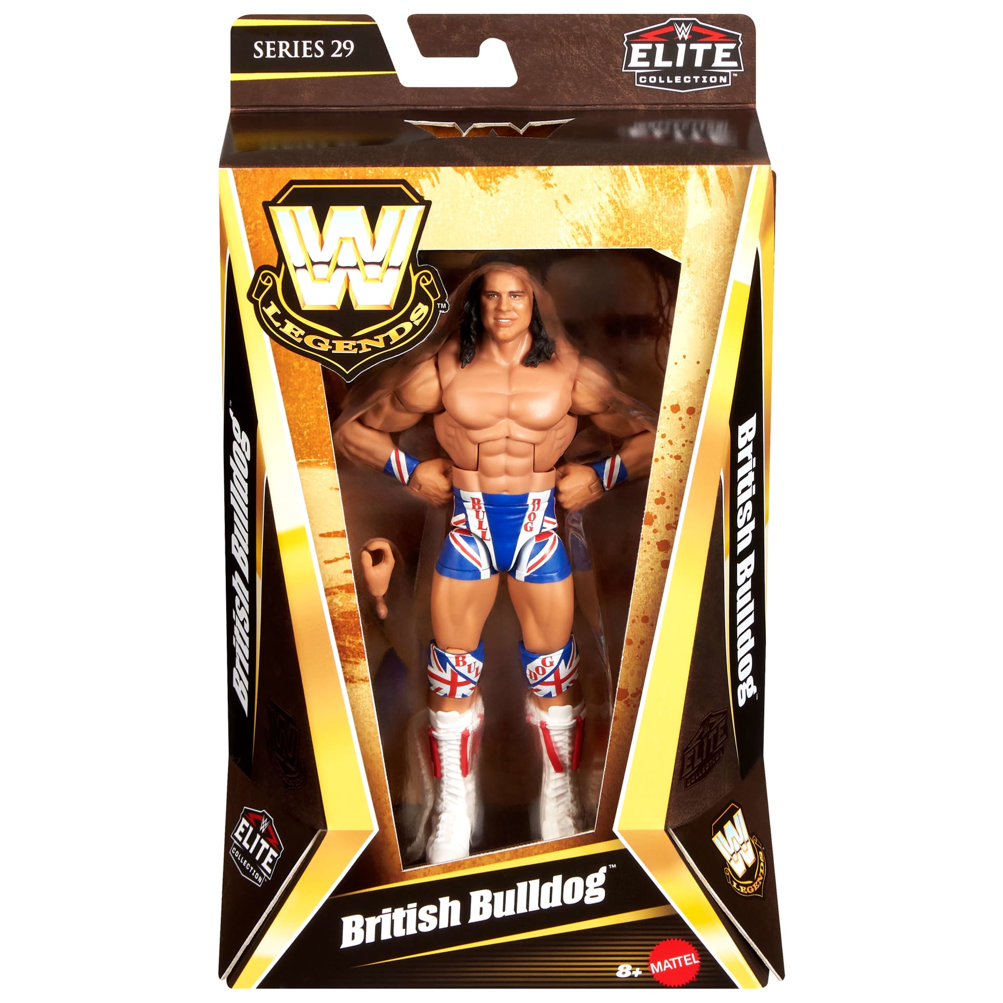 WWE Elite Legends British Bulldog Action Figure - Image 6