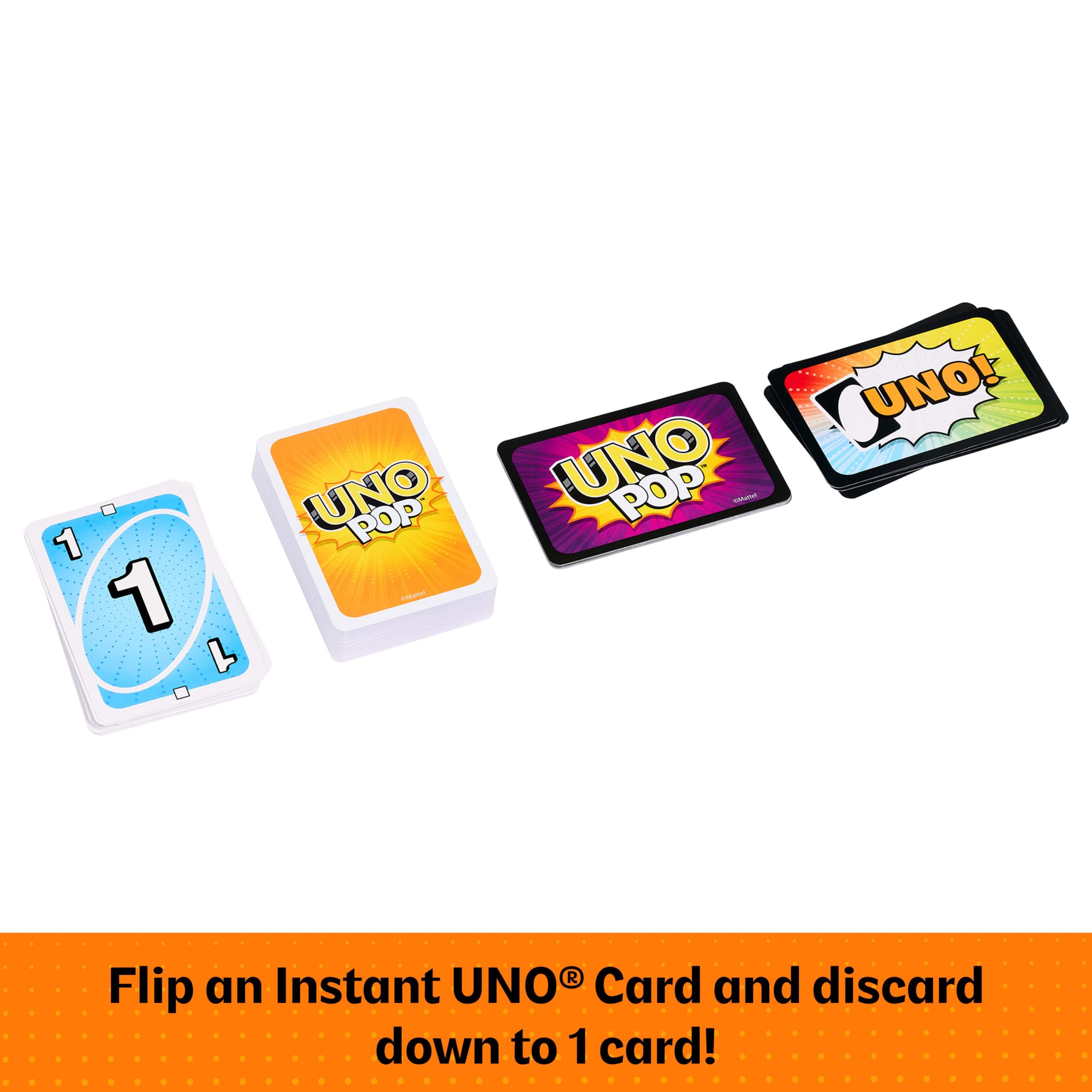 UNO Pop Card Game For Kids. Adult & Family Nights. 2-6 Players Ages 7+ - Image 4
