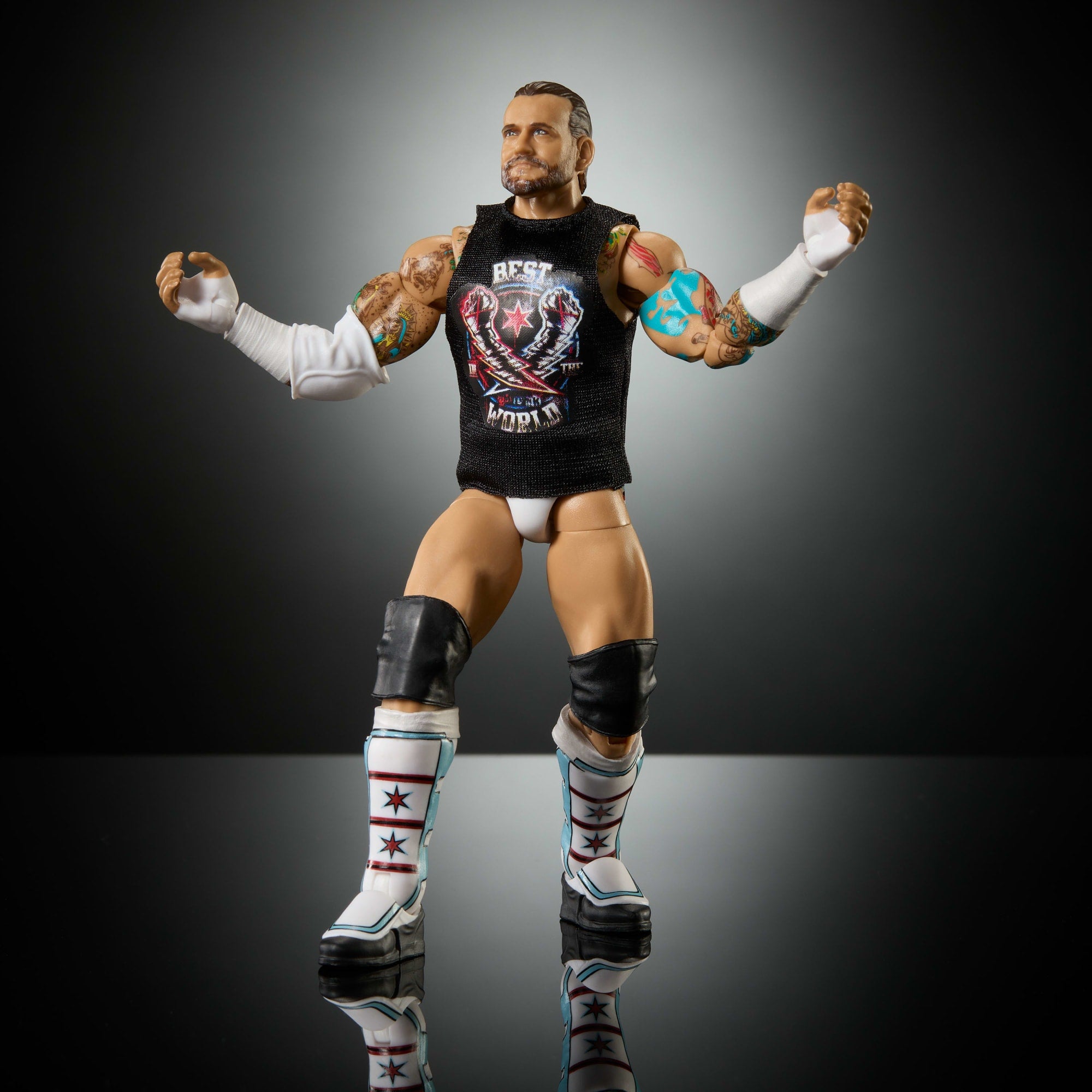 WWE Elite Cm Punk Action Figure. Greatest Hits 2025. 6-Inch Collectible Set With Accessories - Image 5