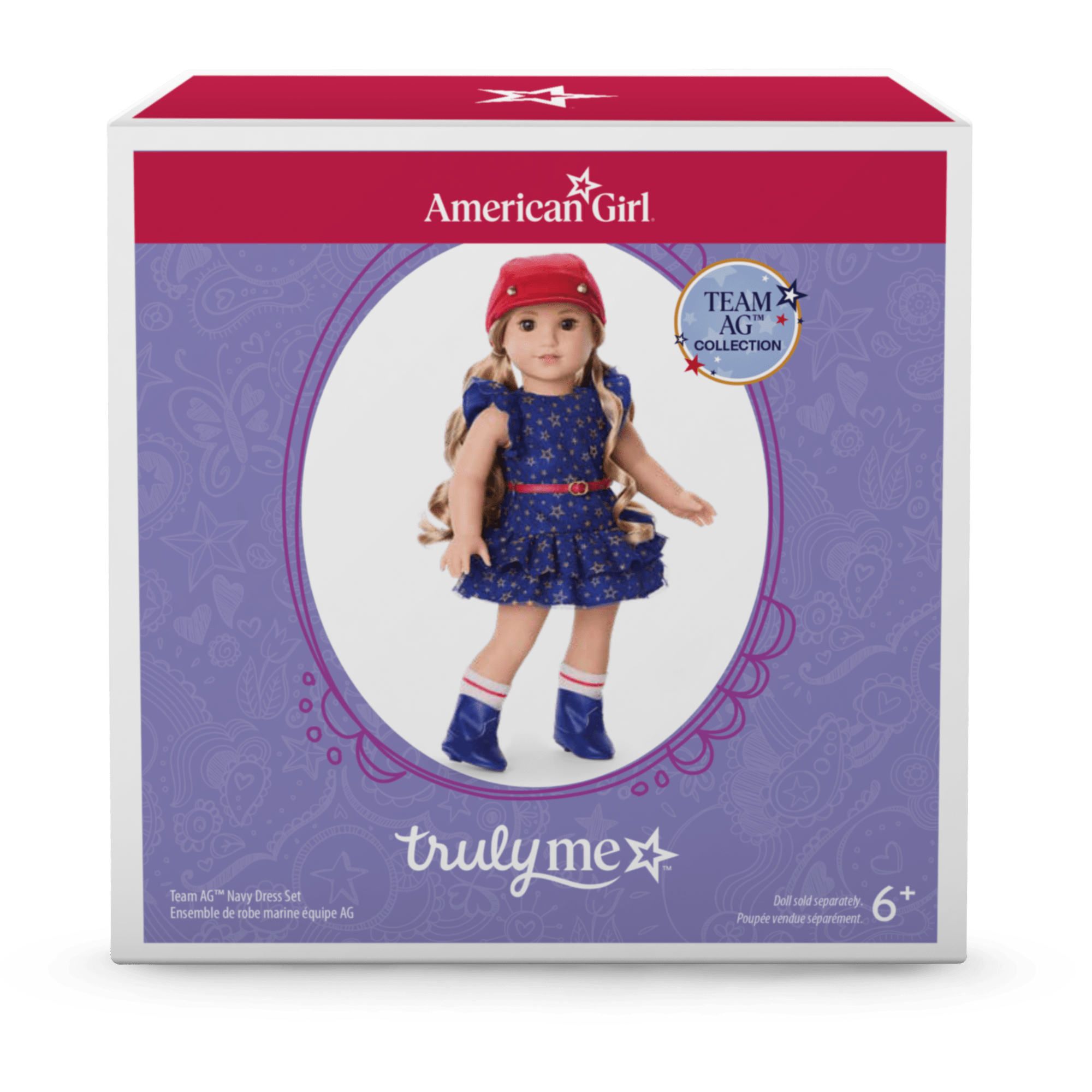 Team AG™ Navy Dress Set for 18-inch Dolls - Image 8