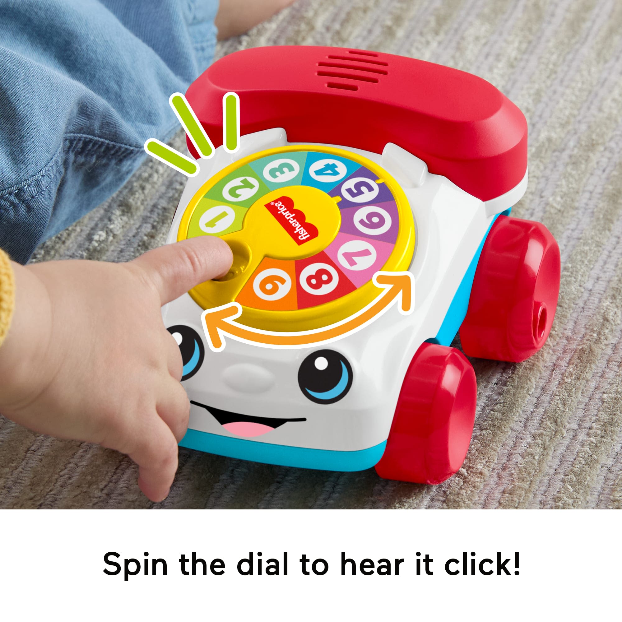 Fisher-Price Chatter Telephone Vehicle Push-Along Toy With Sounds For Baby & Toddler - Image 4