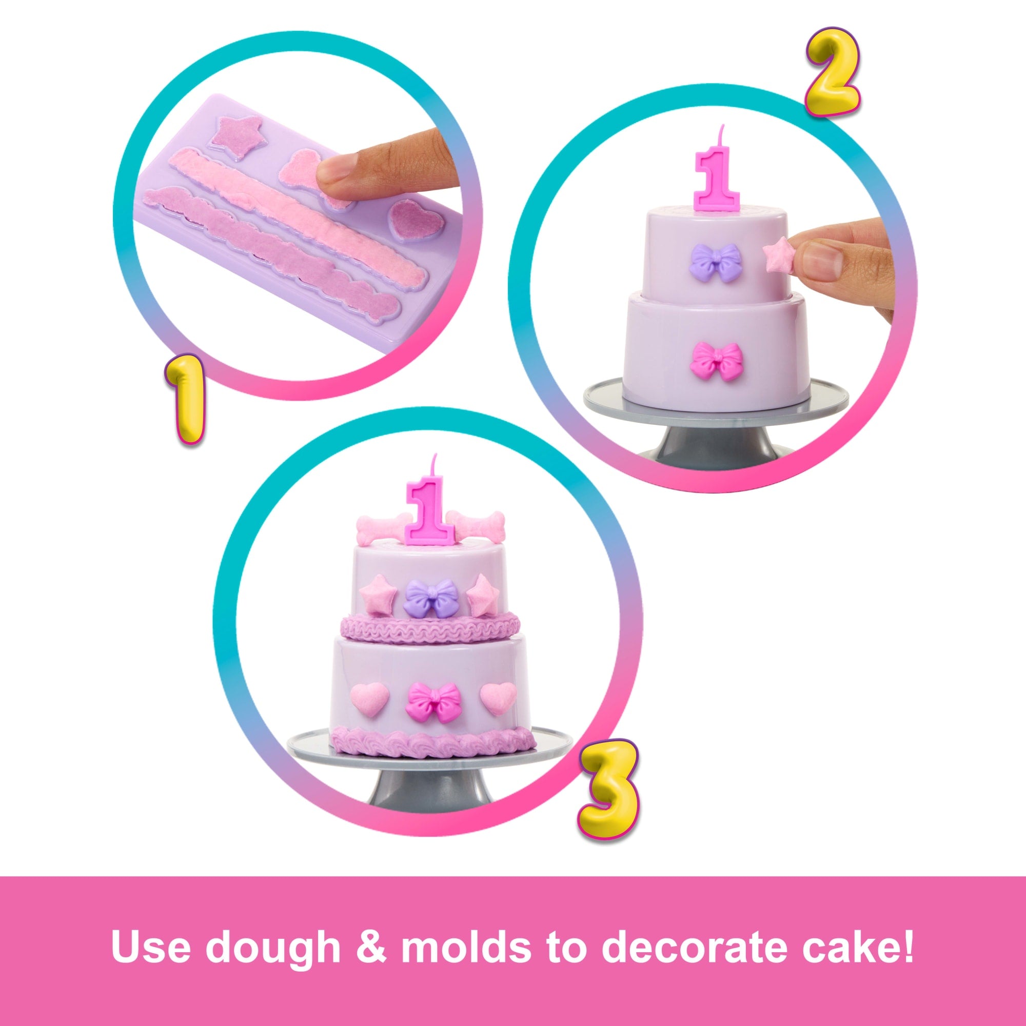Barbie Party Unboxed Pet Birthday Series Doll & Accessories. Birthday Bows Set With 10 Surprises - Image 5