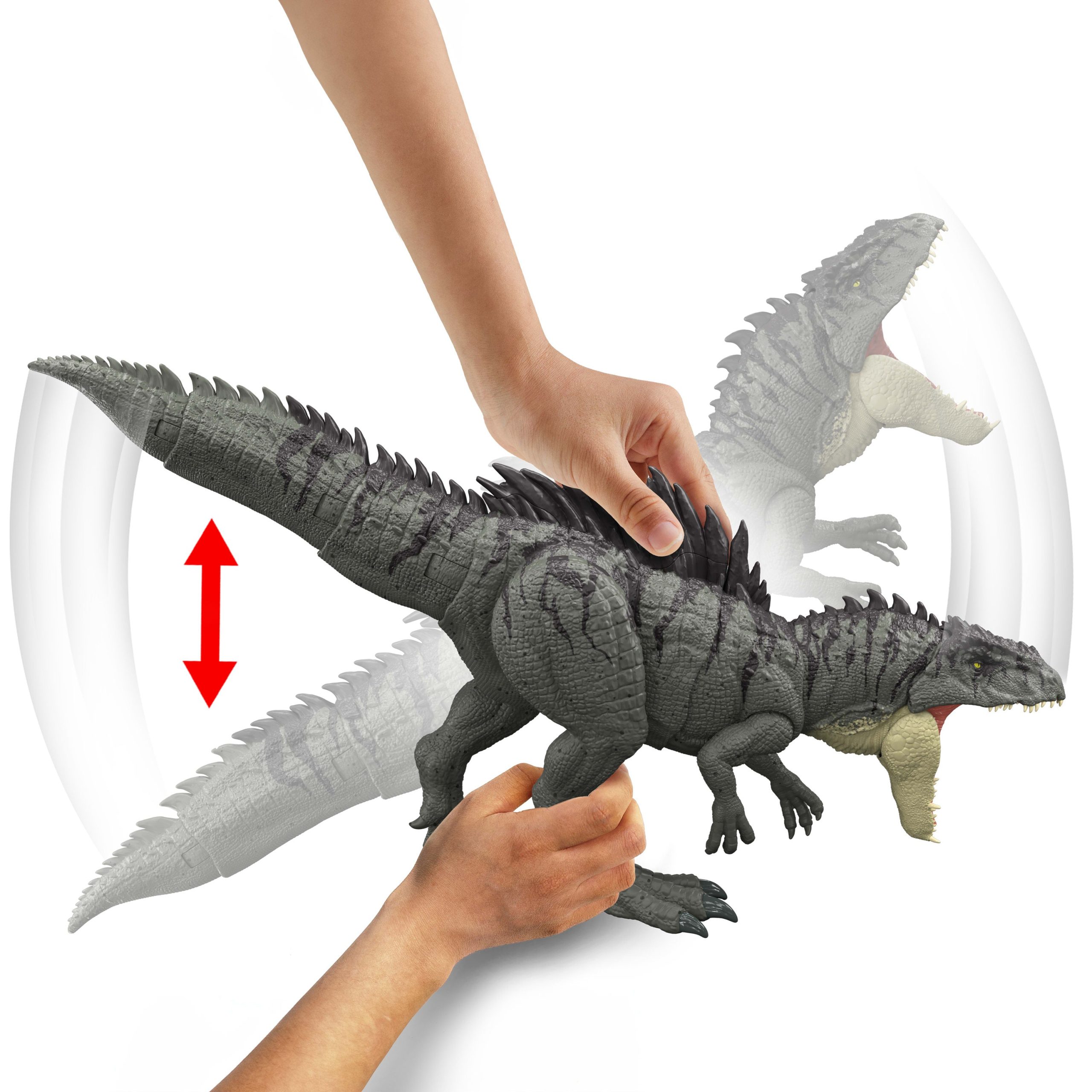 Jurassic World Colossal Chomp Giganotosaurus Figure With Big Bite. Multi Direction Attack - Image 3