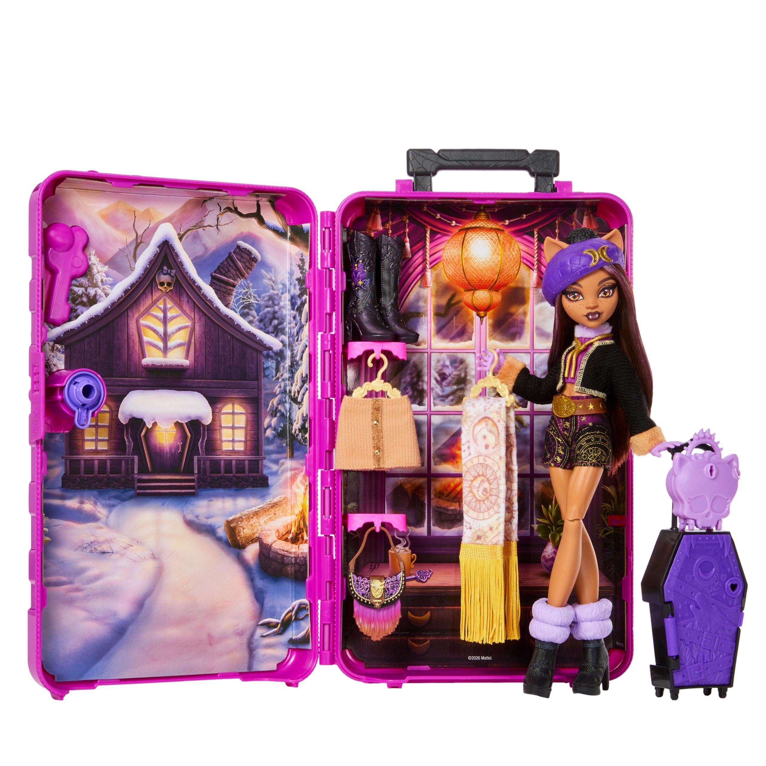 Monster High Skulltimate Secrets Cabin Slay-Cation Playset. Clawdeen Wolf Doll And Accessories - Image 2