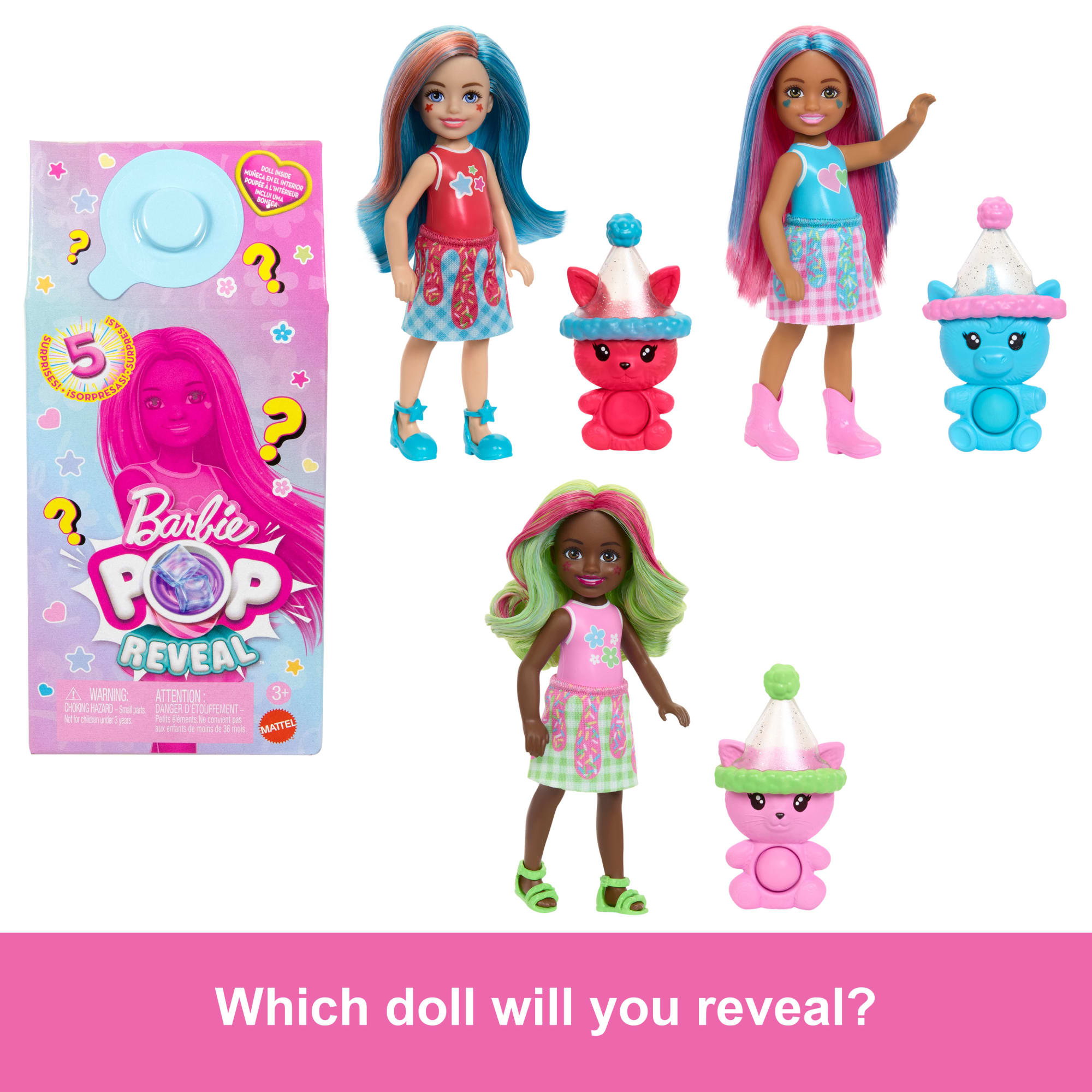 Barbie Chelsea Pop Reveal Shakes Series Doll With Scent & Color Change - Image 3