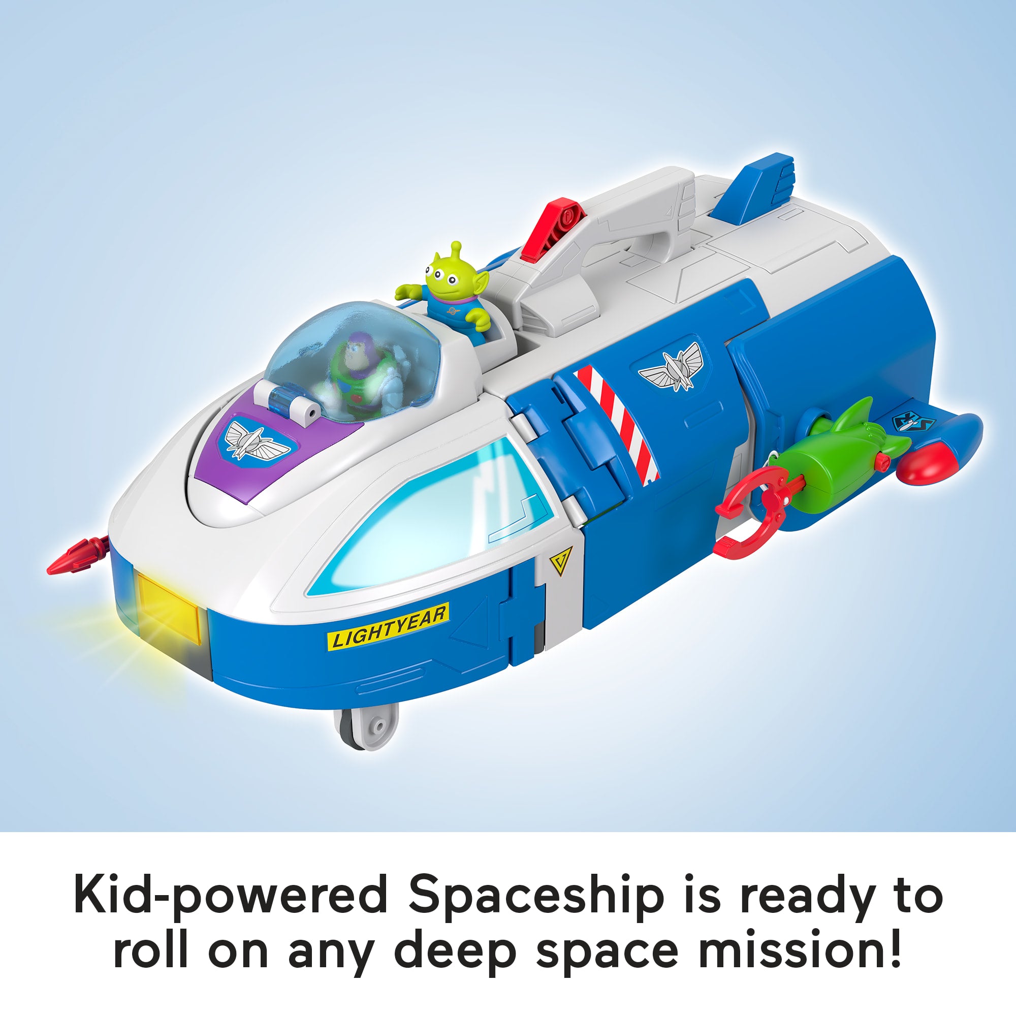 Imaginext Toy Story Transforming Buzz Lightyear Ship Toy Vehicle With Lights & Sounds. Figures - Image 3