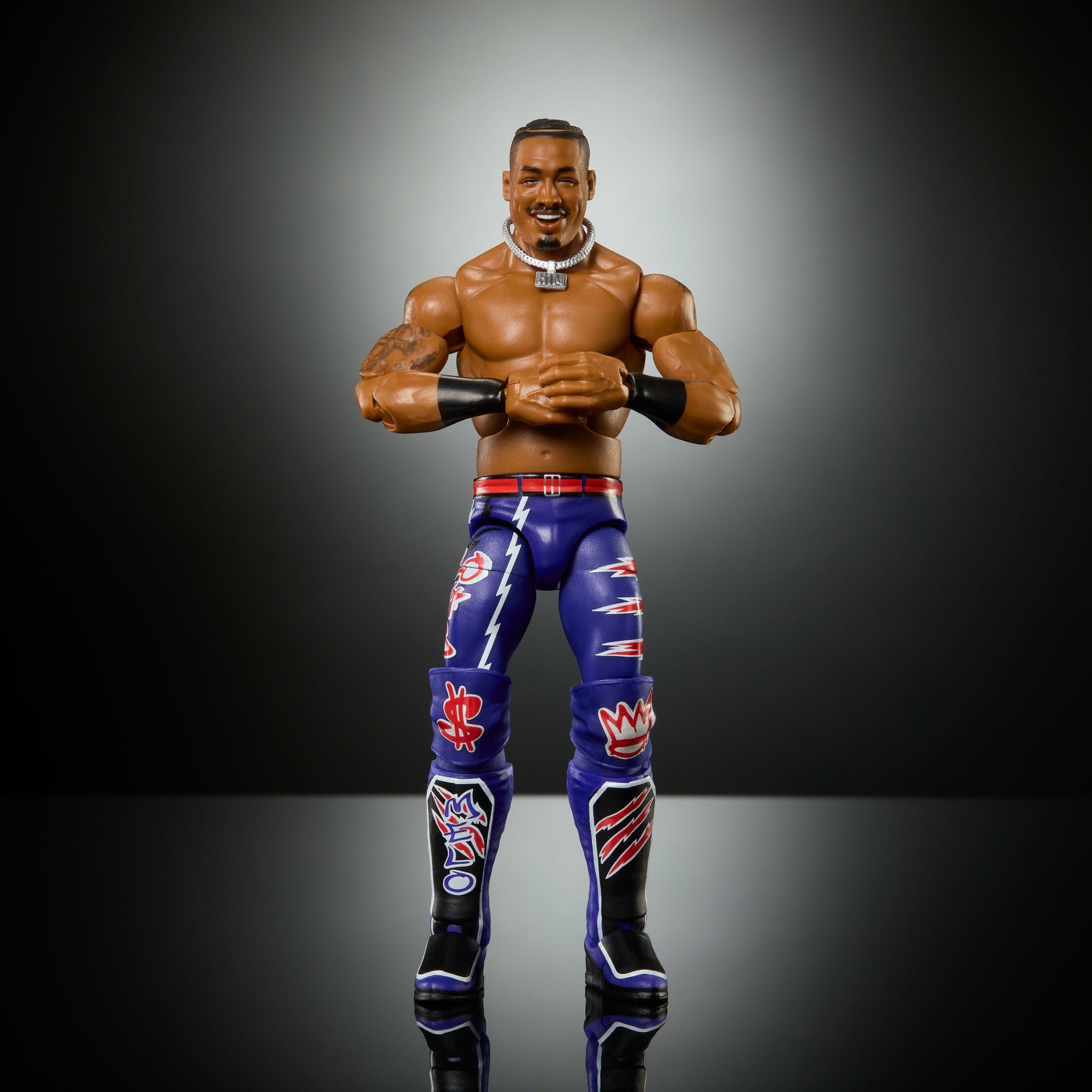 WWE Elite Carmelo Hayes Action Figure Series #121. 6-Inch Collectible With Accessories - Image 5