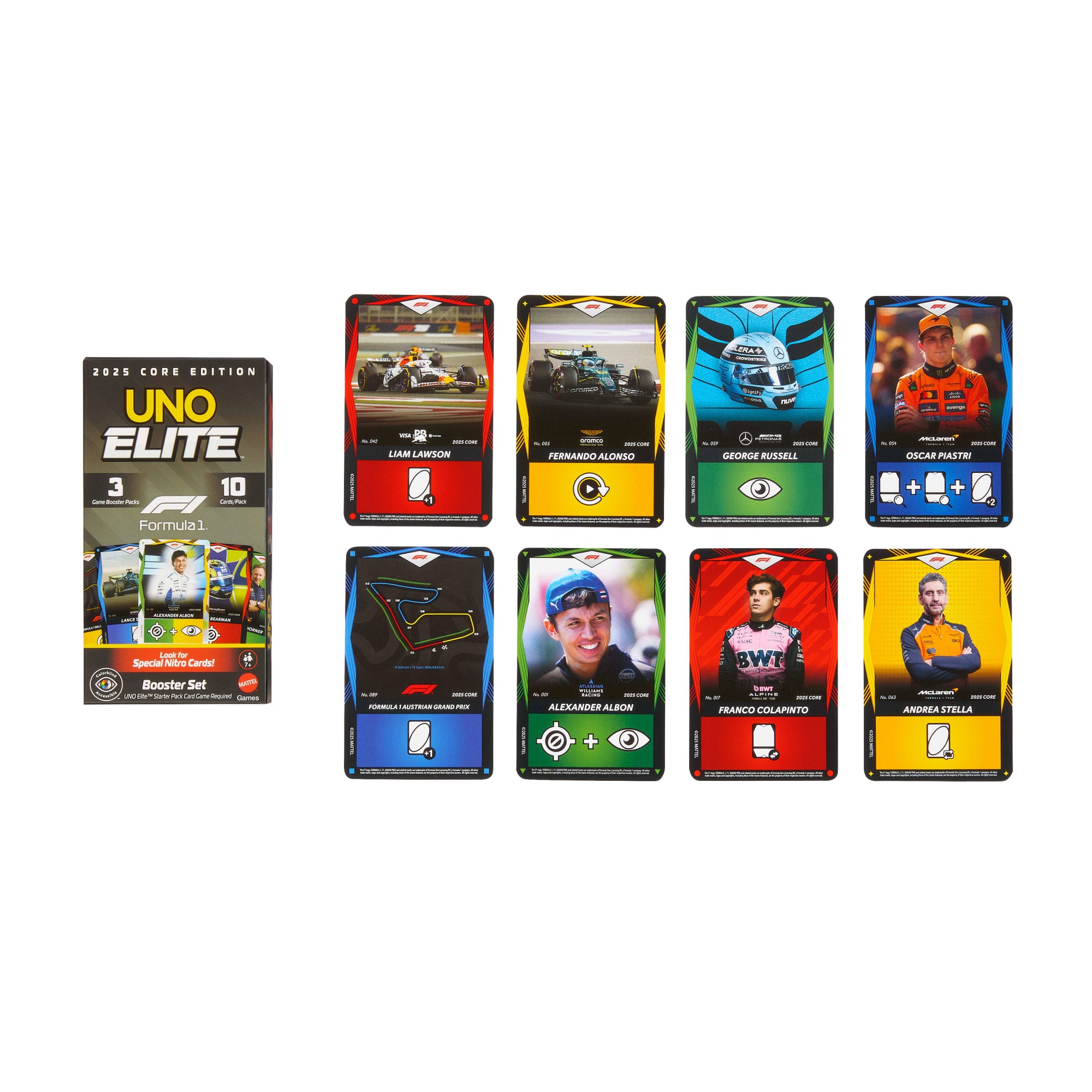 UNO Elite F1 Juego de Cartas Booster Set - Image 5