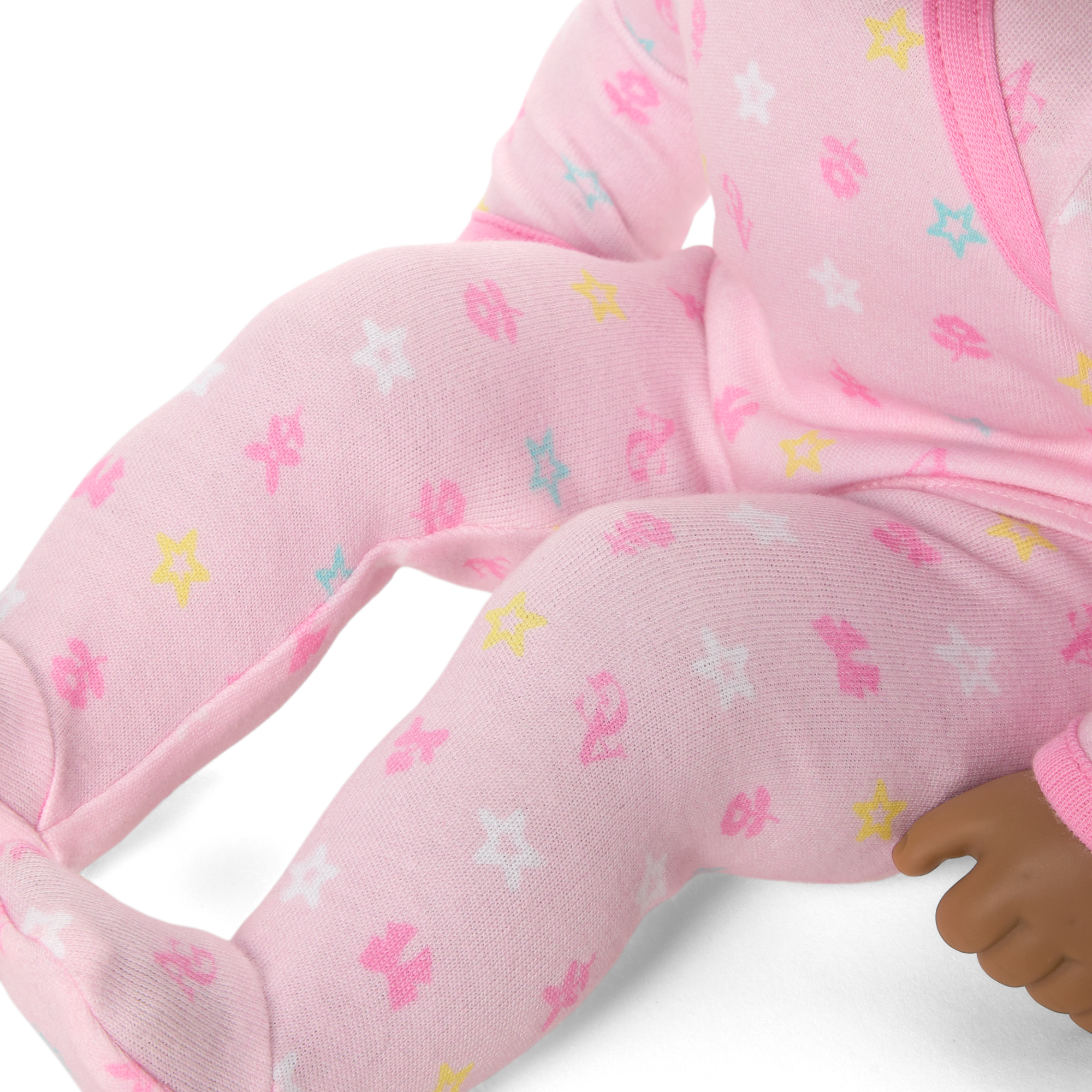 Bitty Baby® Doll #1 with black hair in Pastel Pink - Image 6