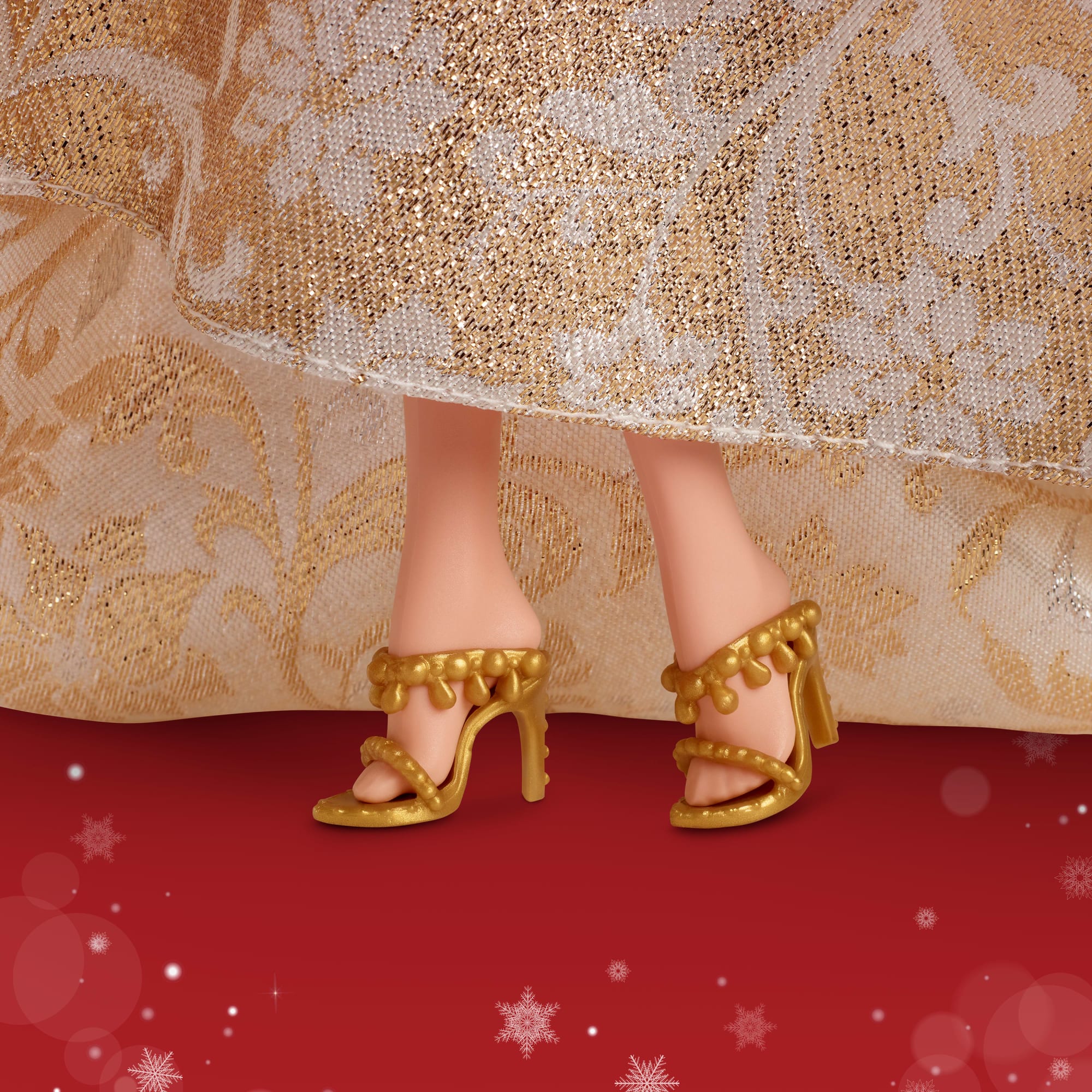 Barbie Signature 2025 Holiday Barbie Fashion Doll. Seasonal Collector. Red Hair With Silver & Gold Gown - Image 4