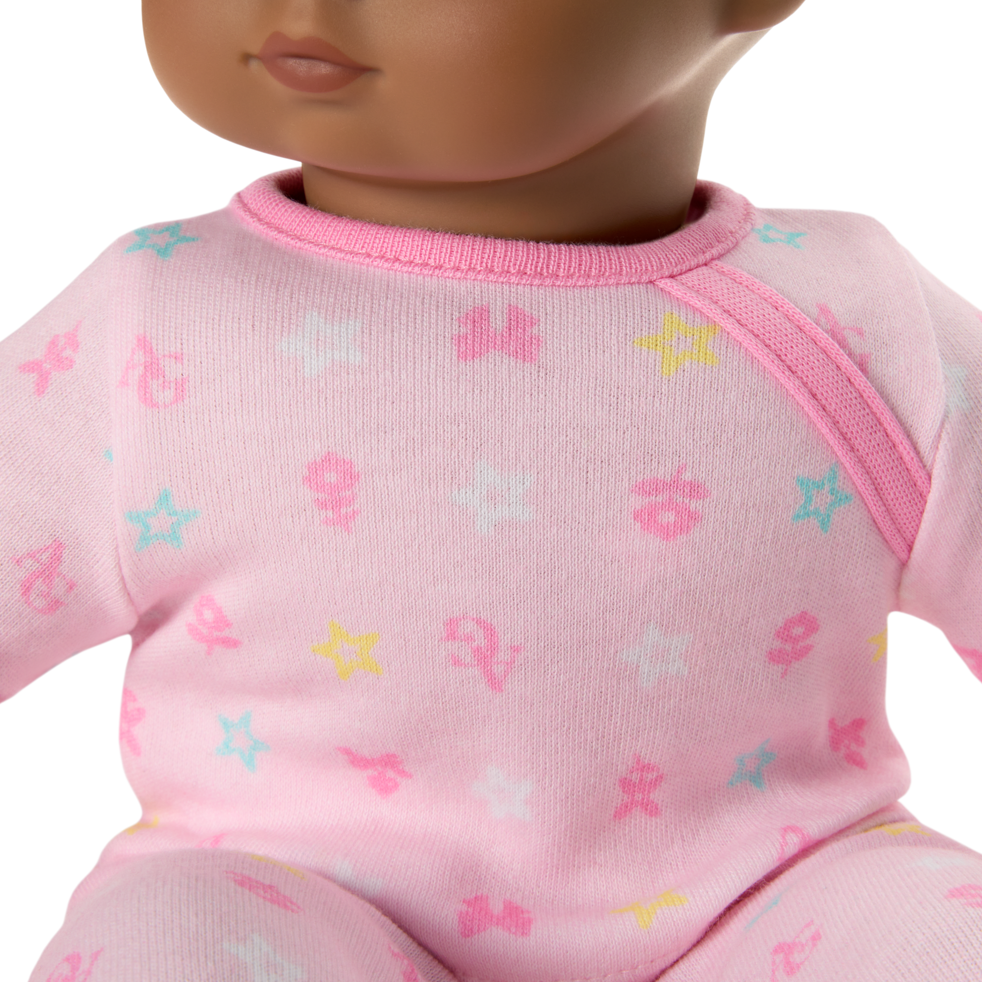 Bitty Baby® Doll #1 with black hair in Pastel Pink - Image 5