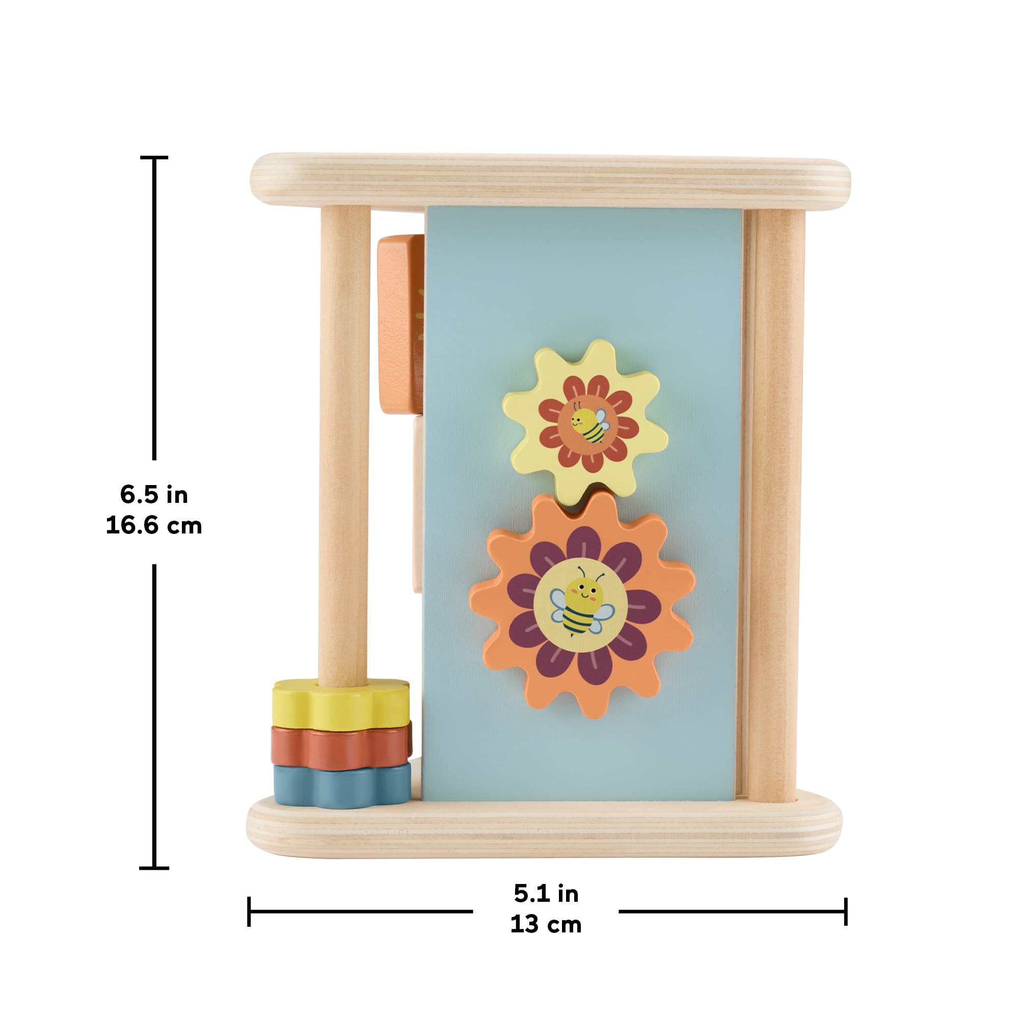 Fisher-Price Wooden Play Time Triangle. 3-Sided Fine Motor Activity Toy For Baby. 1 Wood Piece - Image 6