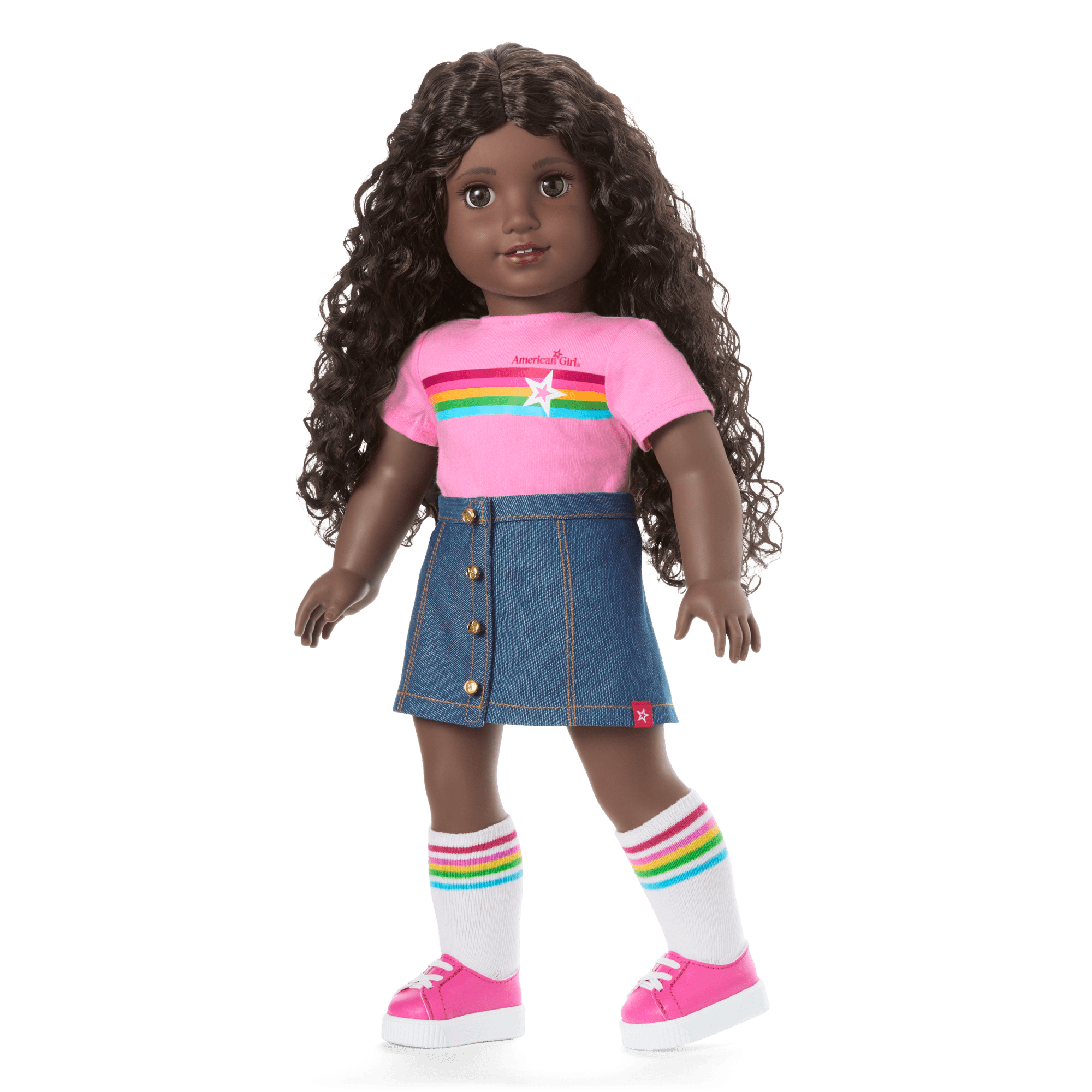 Truly Me™ 18-inch Doll #127 with curly dark-brown hair - Image 11
