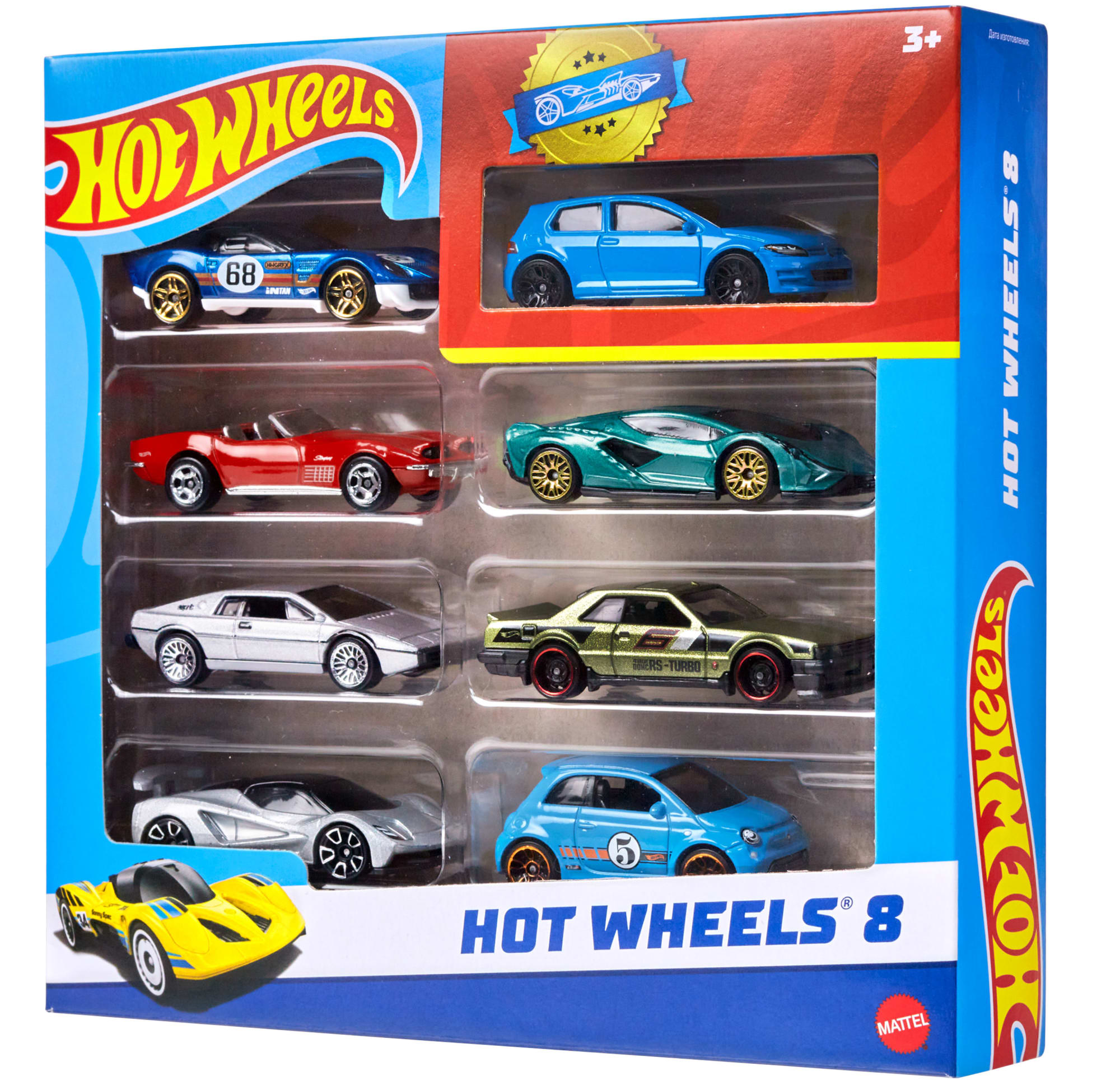 Hot Wheels Set Of 8 Basic Toy Cars & Trucks in 1:64 Scale including 1 Exclusive Car. Styles May Vary - Image 3