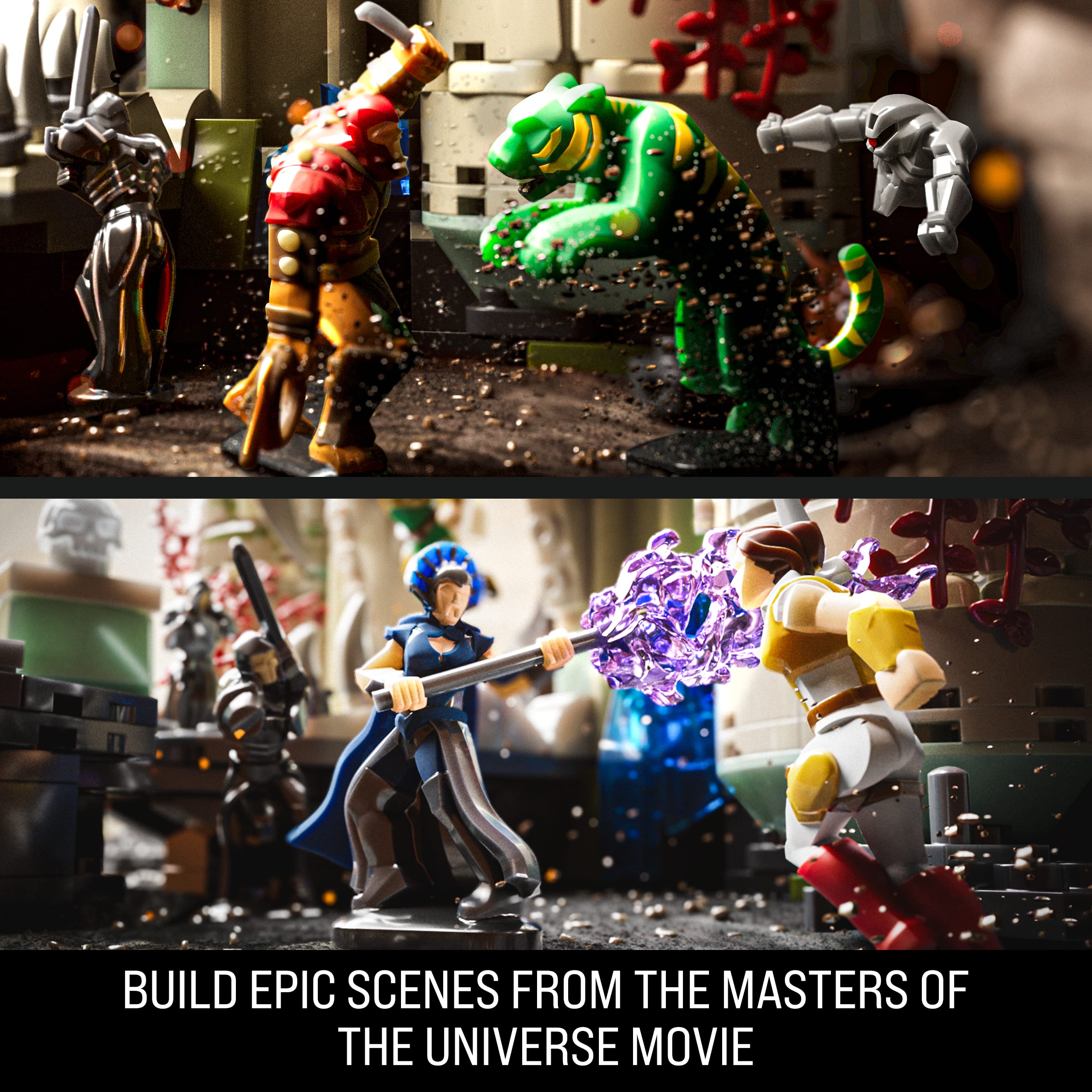 Mattel Brick Shop Masters Of The Universe Battle Of Castle Grayskull Building Toy Kit (867 Pieces). For Collectors - Image 5