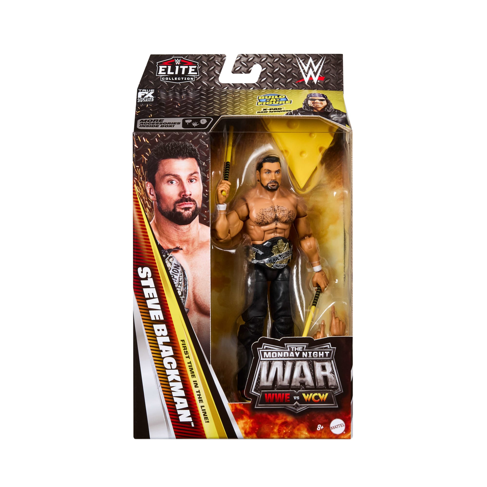 WWE Monday Night War Elite Collection Steve Blackman Action Figure & Accessories 6-Inch Collectible Set - Image 2