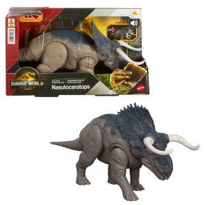 Jurassic World Dinosaurio de Juguete Rebirth Rugido Salvaje Nasutoceratops