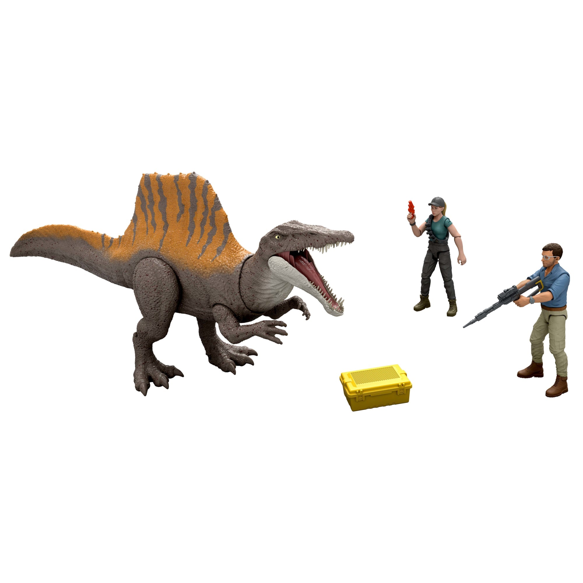 Jurassic World Rebirth Storypack With Exclusive Spinosaurus. 2 Human Figures & Accessories - Image 5