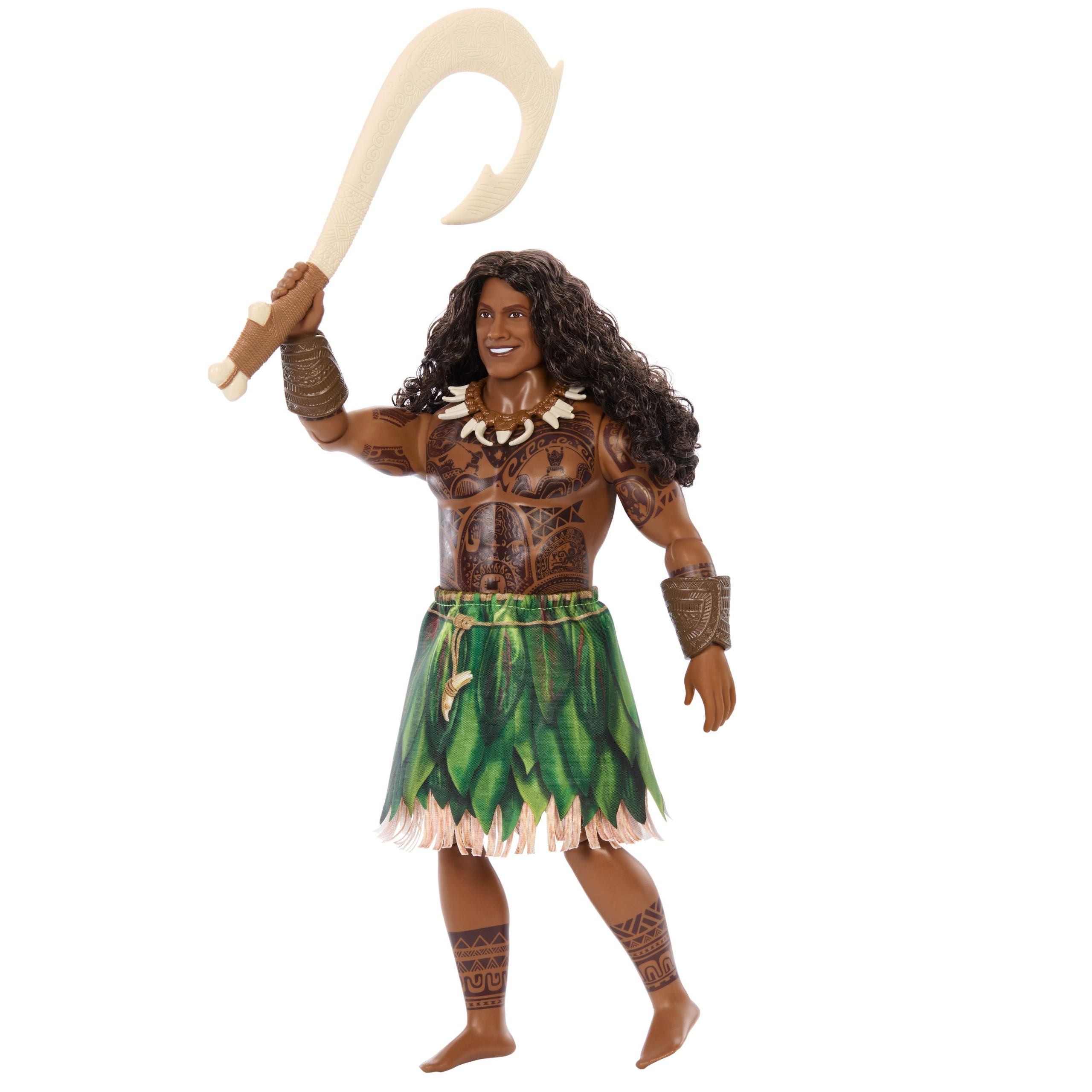 Mattel Disney Moana Maui Doll With Removable Fashion & 4 Accessories. Inspired By Live Action Movie - Image 6