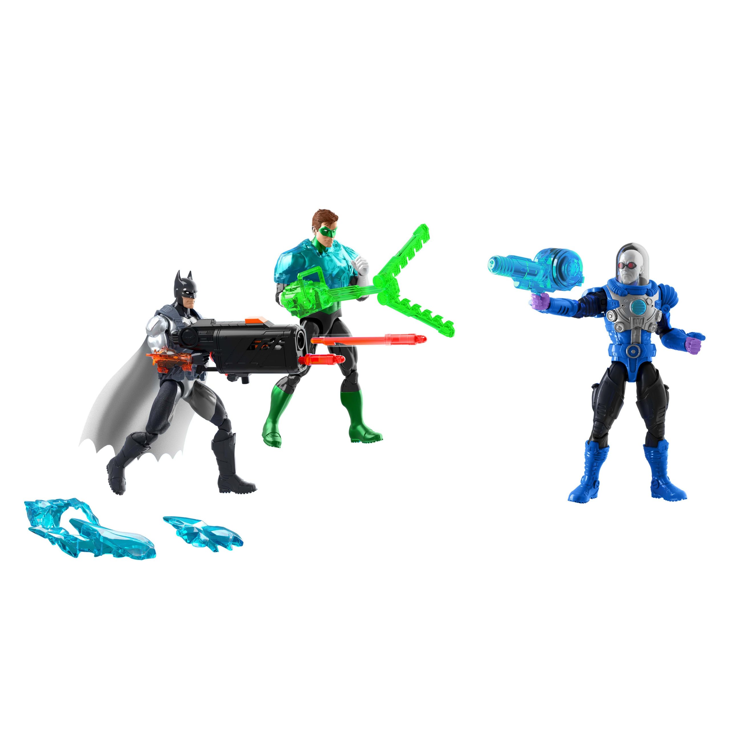 DC Premier Batman & Green Lantern Hal Jordan Versus Mr Freeze 3 Action Figure Pack. Color Change - Image 4