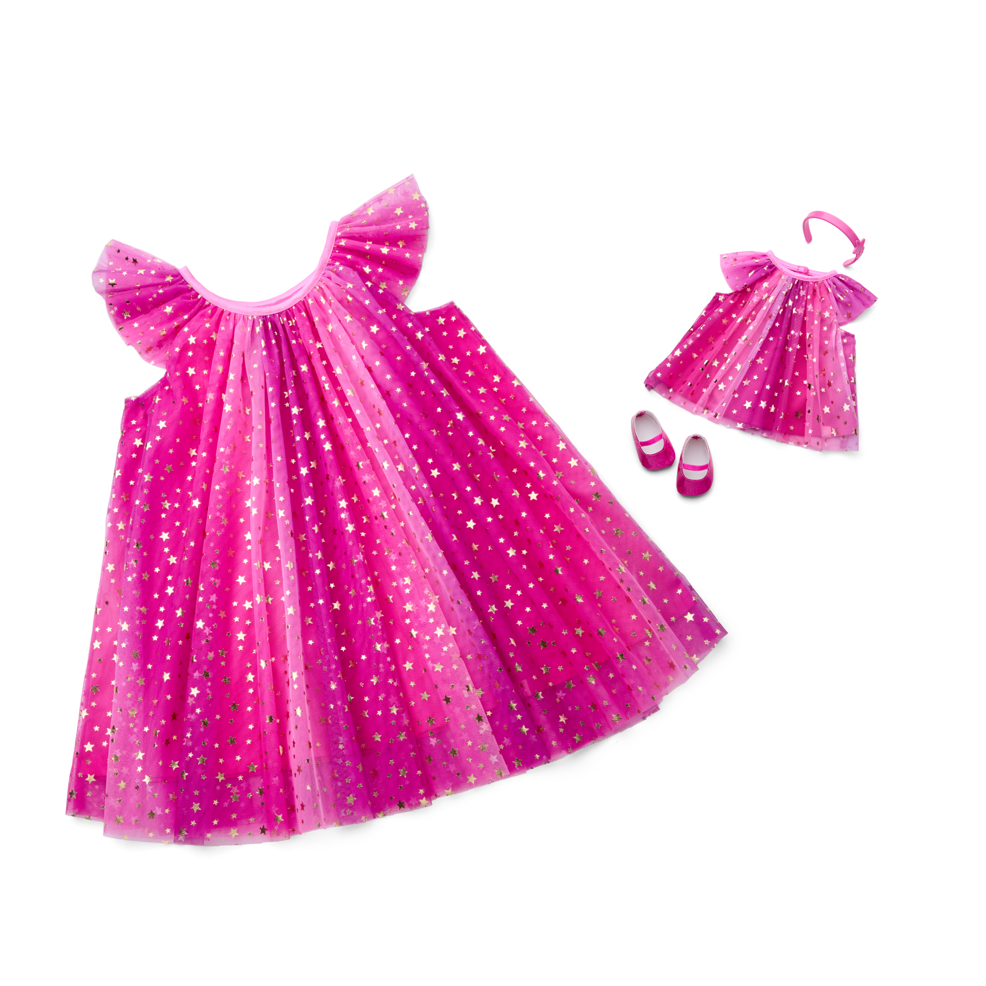 Pink Party-Ready Dresses for Little Girls & Bitty Baby® Dolls - Image 2