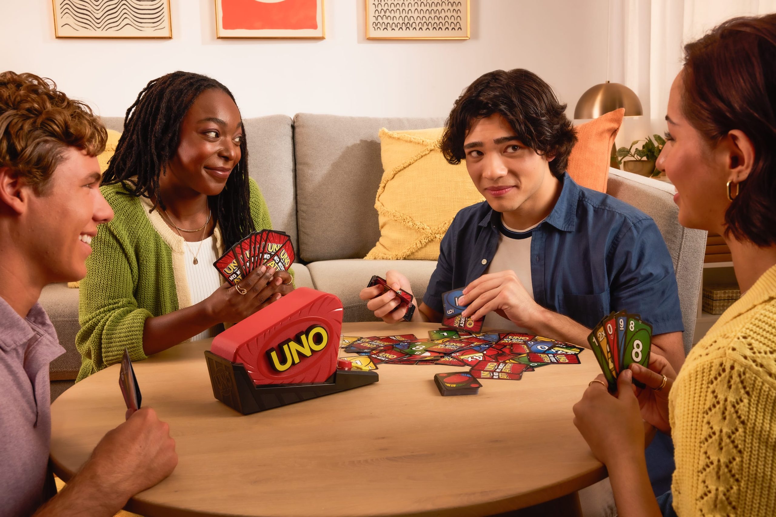 UNO Show 'Em No Mercy Attack Card Game With Card Launcher For Kids. Fans. Adults & Family Night - Image 2