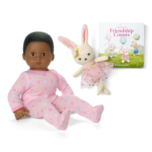 Bitty Baby® Doll #1 in Pastel Pink + Bunny Friend & Board Book