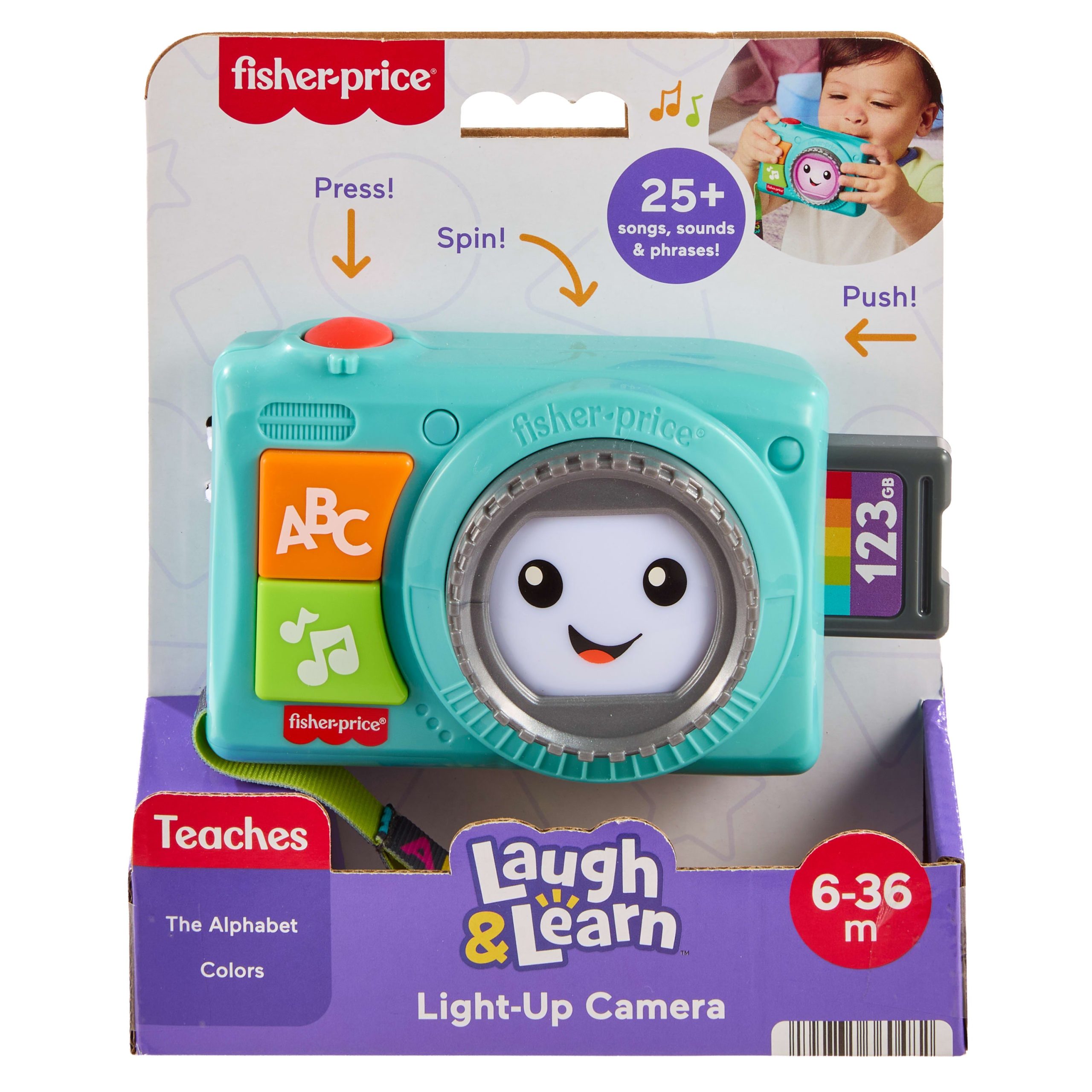 Fisher-Price Laugh & Learn Light-Up Camera Musical Baby & Toddler Learning Toy - Image 6