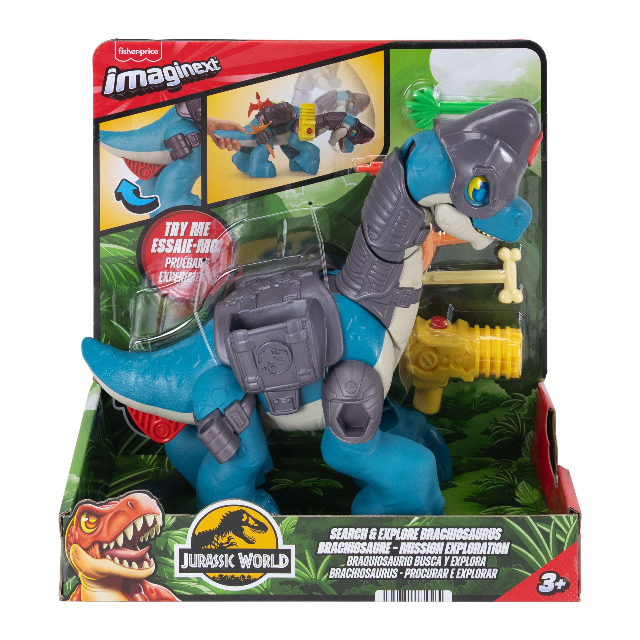 Imaginext Jurassic World Set With Search & Explore Brachiosaurus. 5 Accessories - Image 6