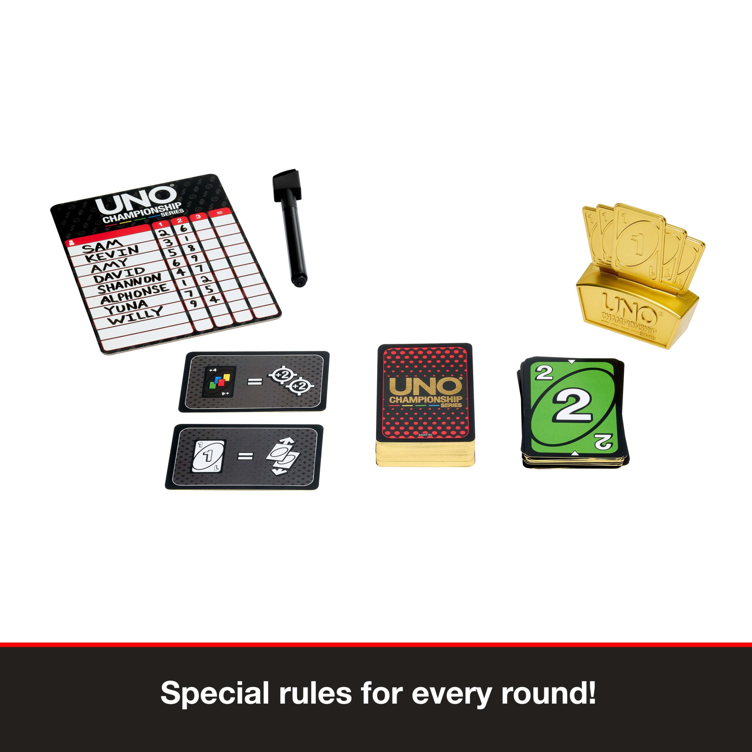 UNO Championship Series Tournament Set Card Game For Large Groups Of 6 To 20 Players - Image 4